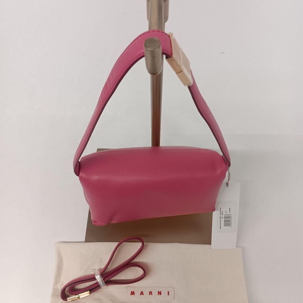 Marni Marni Women's Small Leather Prisma Crossbody Bag - Pink Size ONE SIZE - 5 Thumbnail