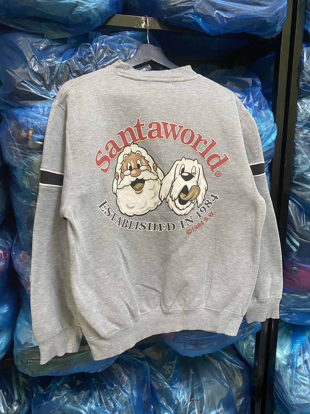 Vintage Vintage 1984 Santaworld Mora Sweden Grey Sweatshirt Santa Size US M / EU 48-50 / 2 - 3 Thumbnail