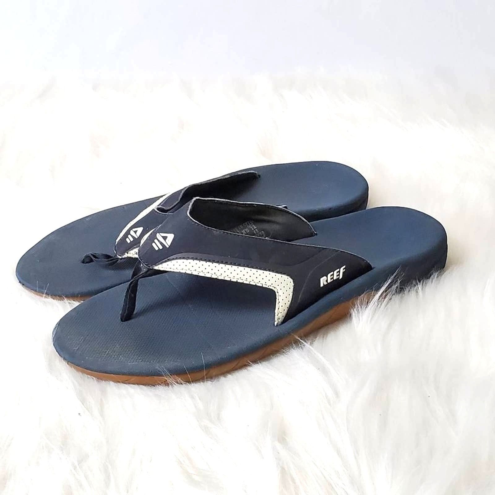 REEF Reef Leather Fanning Sandals - 12 Size US 12 / EU 45 - 1 Thumbnail