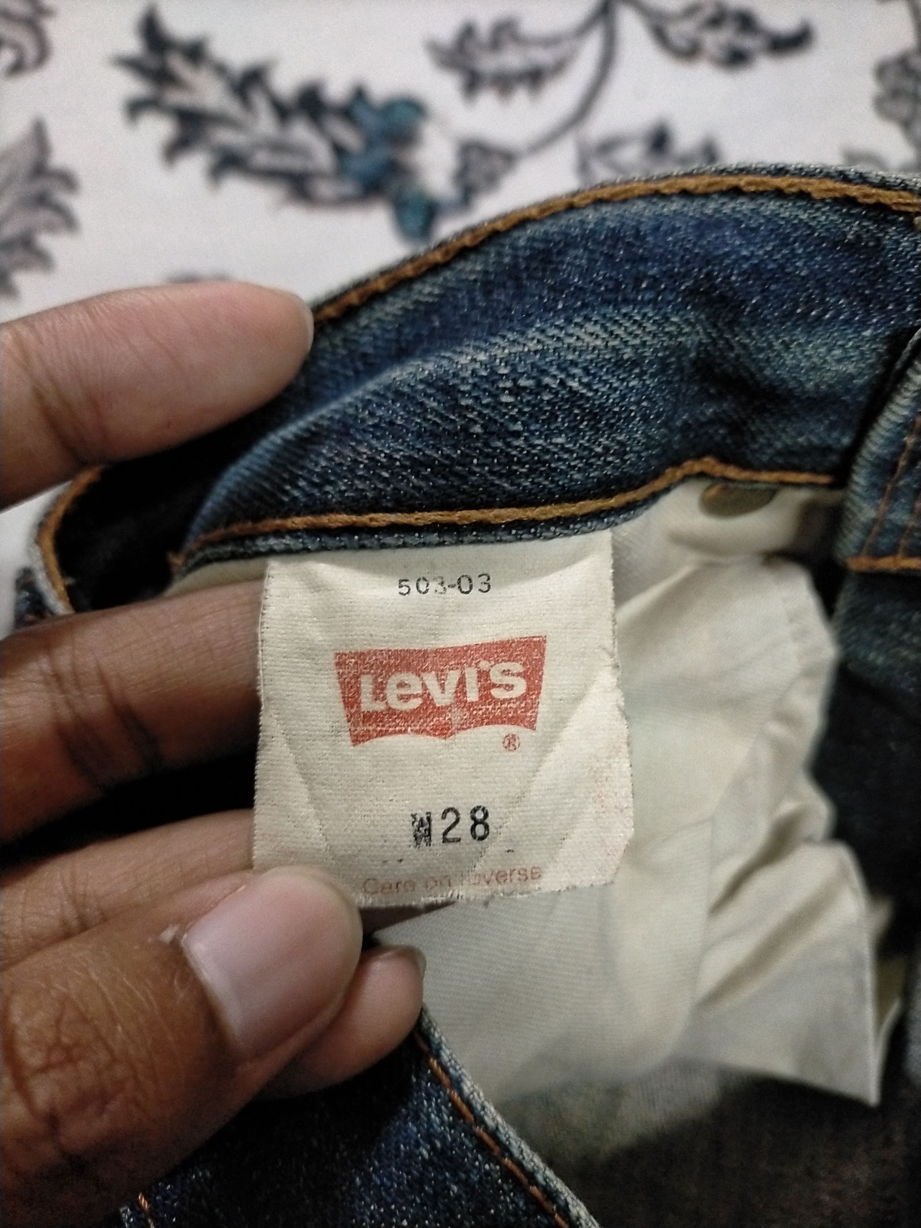Levi's 🔥Vintage🔥 Levis 503 Washed Nice Jeans Size US 28 / EU 44 - 7 Thumbnail