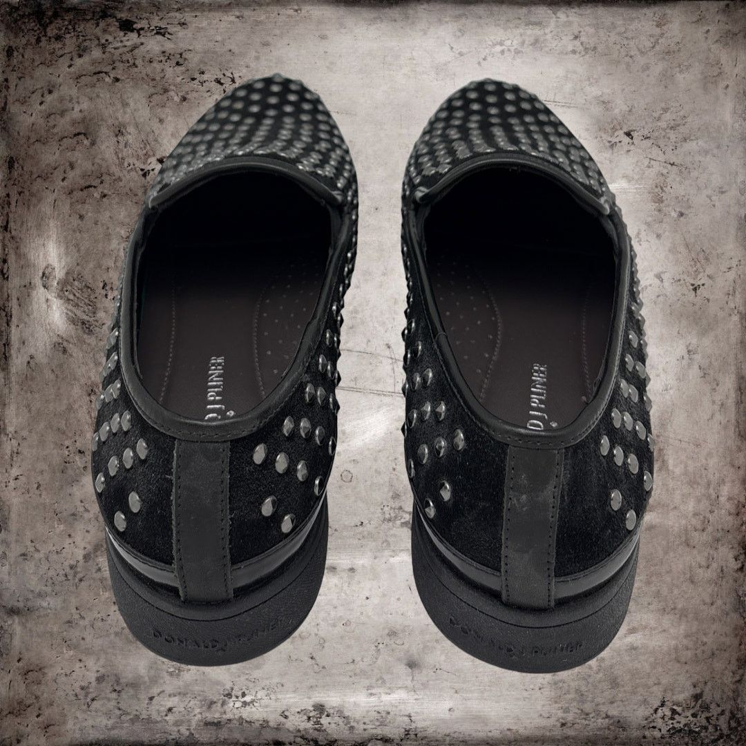 Donald Pliner DONALD J PLINER Mickey Black Studded Platform Loafers 8.5 M Size US 8.5 / IT 38.5 - 3 Thumbnail