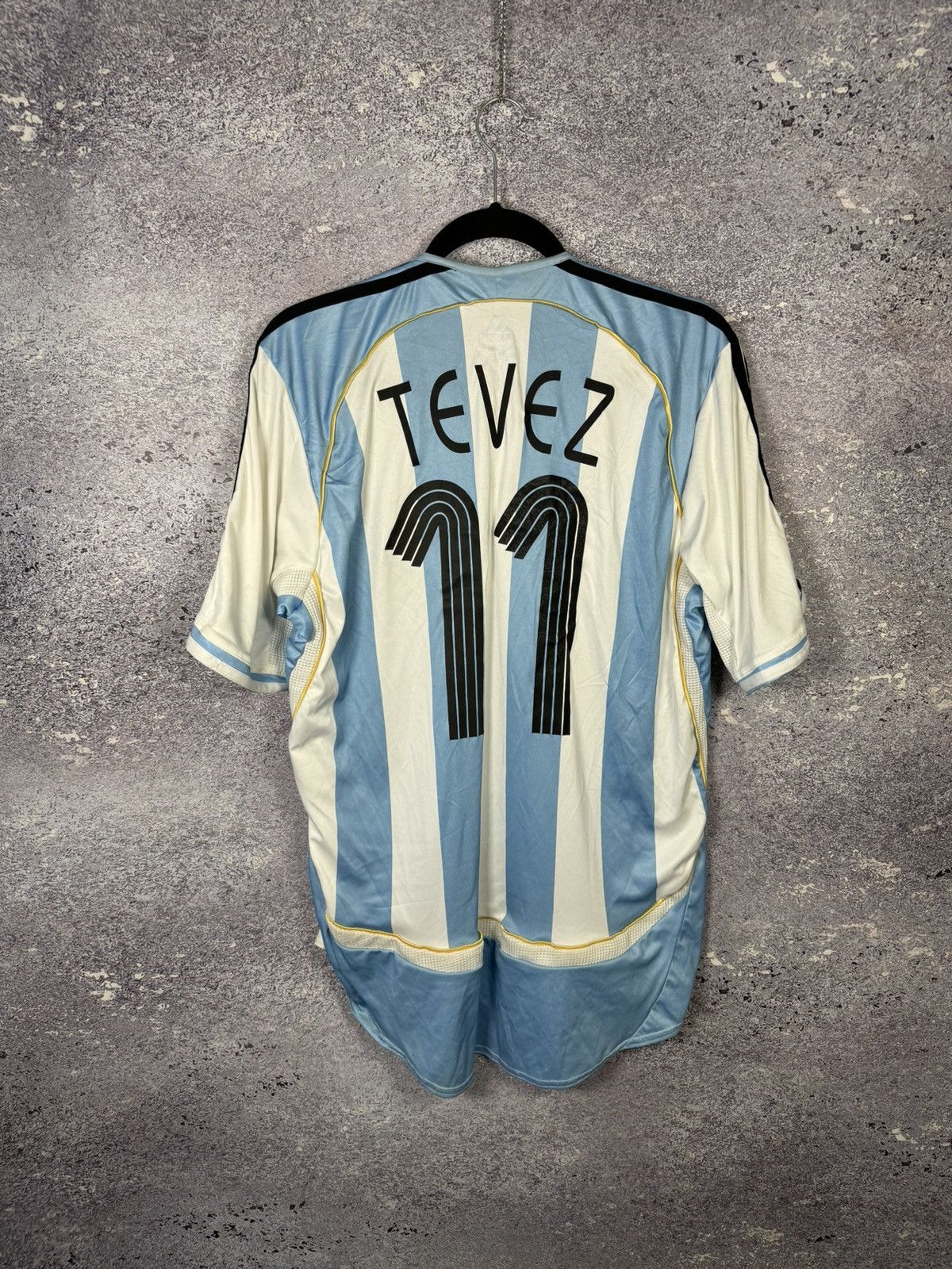 Adidas TEVEZ Argentina National Team 2006 Adidas Soccer Jersey Size US XL / EU 56 / 4 - 2 Thumbnail