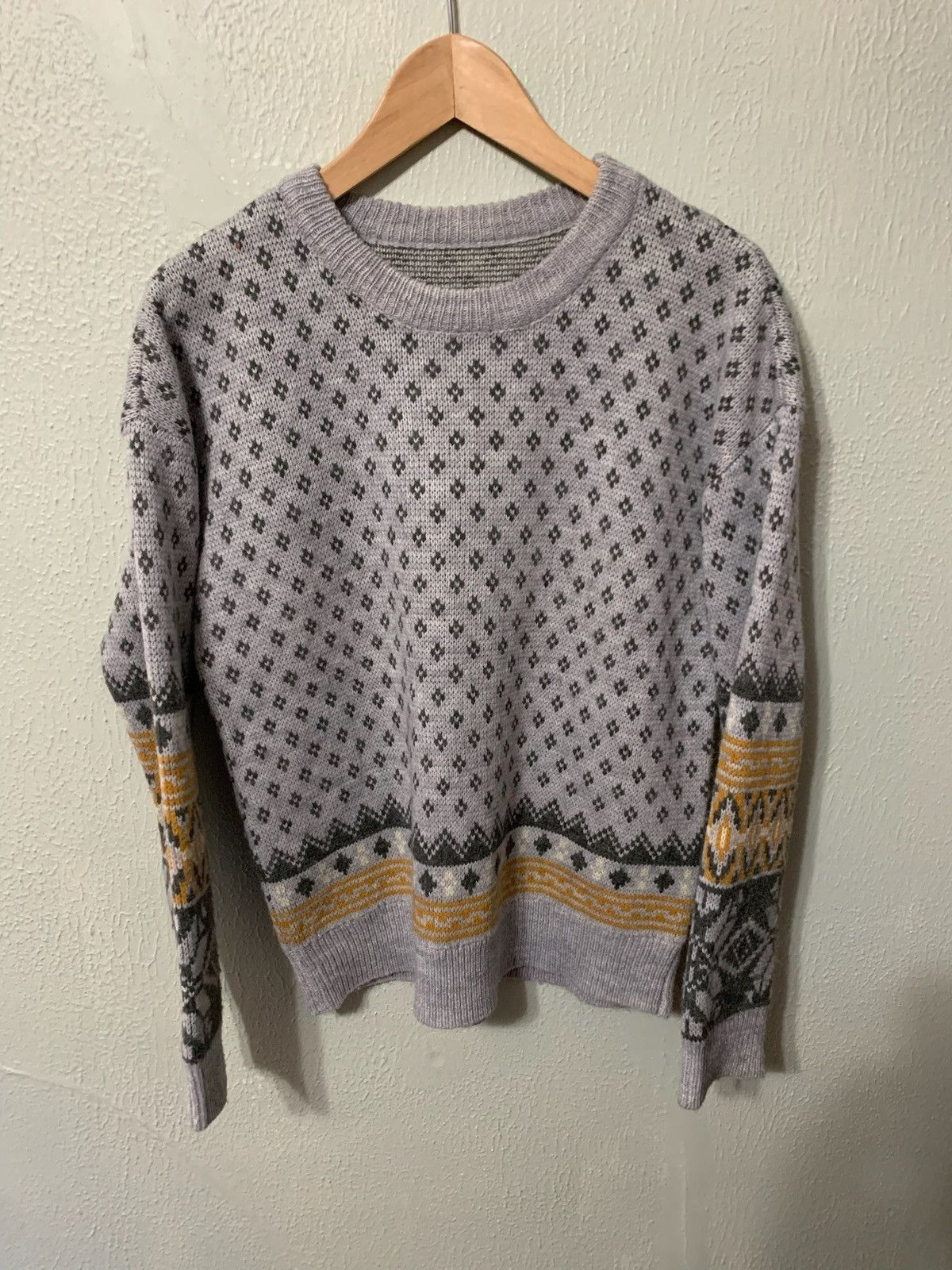 Vintage Vintage Bottom Band Knit Sweater Size US S / EU 44-46 / 1 - 1 Thumbnail
