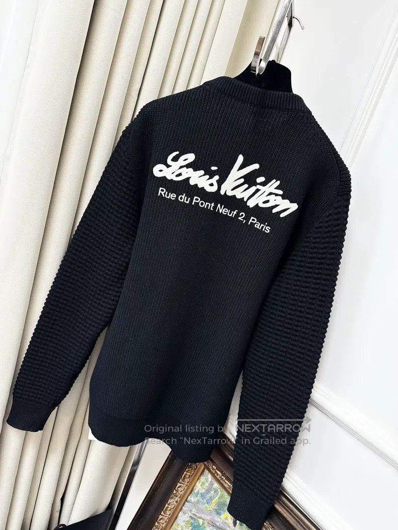 Louis Vuitton Nigo co-branded black sweater