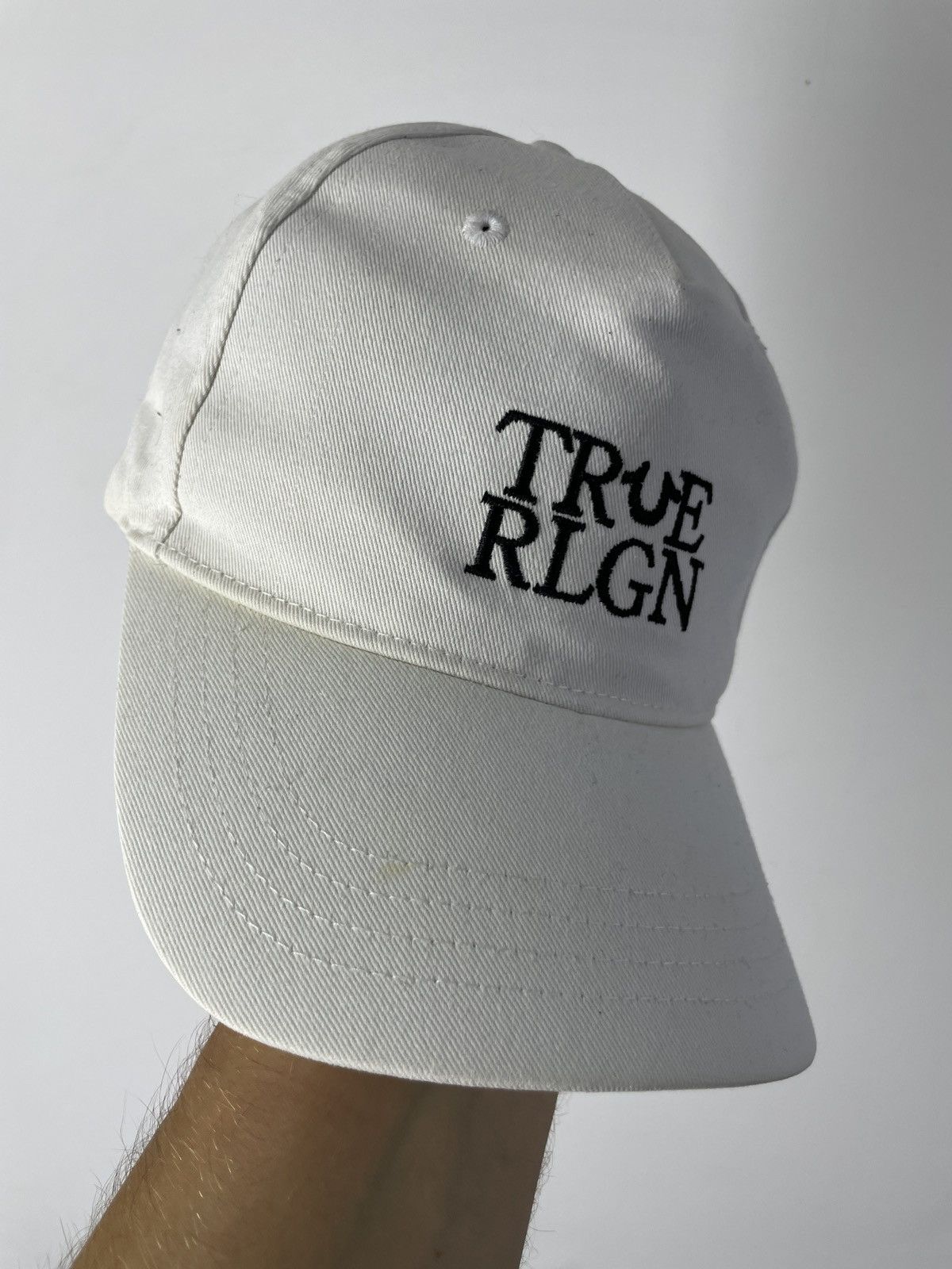 True Religion True Religion White Cap Embroidered logo Hat Size ONE SIZE - 3 Thumbnail