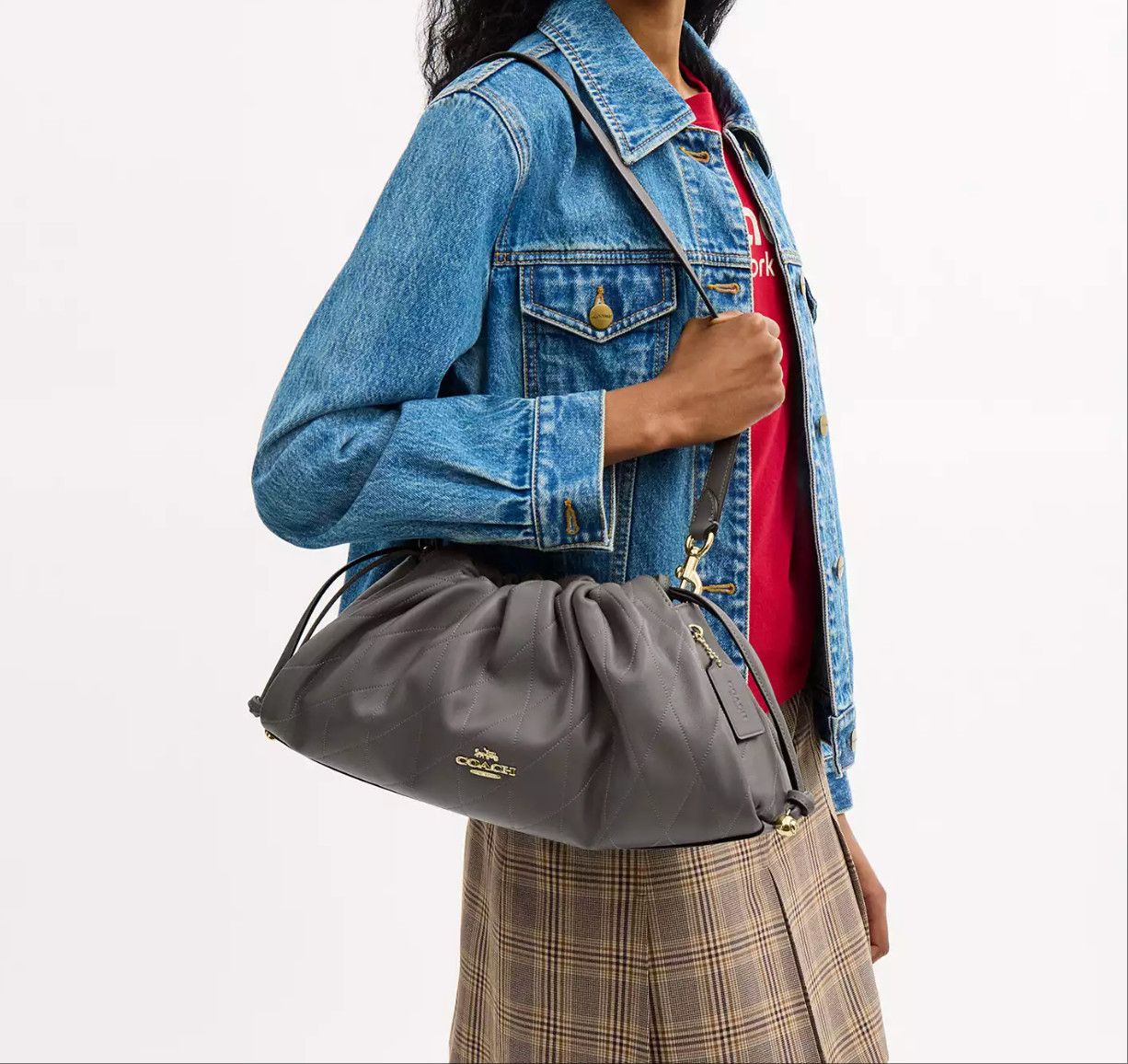 Coach Faye Large Shoulder Bag With Quilting CCZ58 Size ONE SIZE - 4 Thumbnail