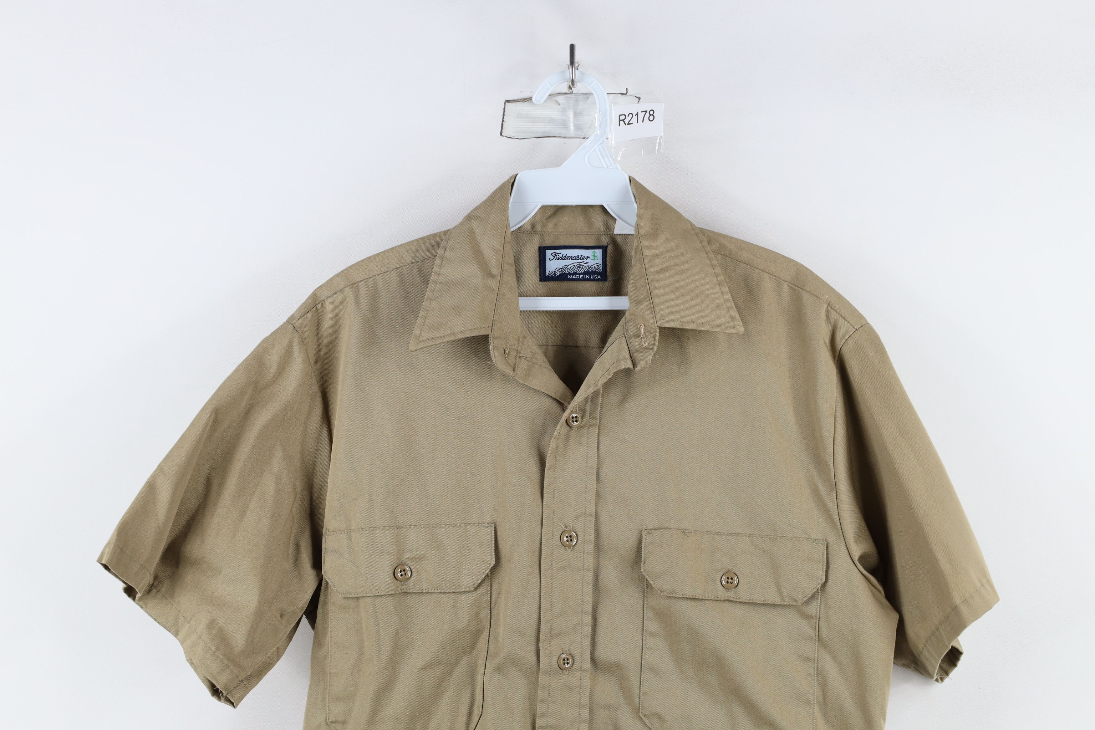 Vintage Vintage 70s Streetwear Mechanic Workwear Button Shirt USA Size US M / EU 48-50 / 2 - 2 Thumbnail