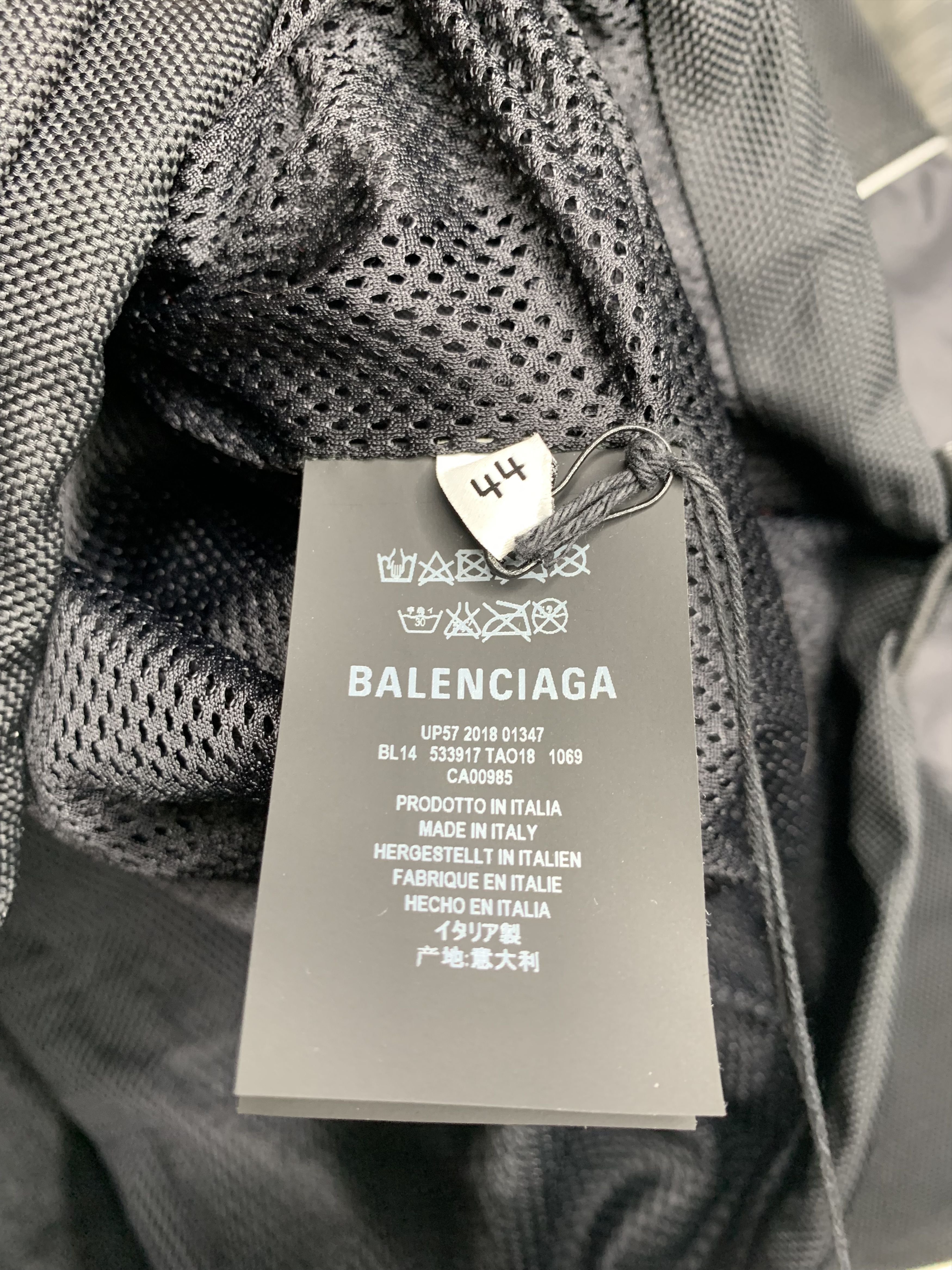 Balenciaga Balenciaga 80s Logo Black Windbreaker Nylon Jacket Size US M / EU 48-50 / 2 - 10 Thumbnail