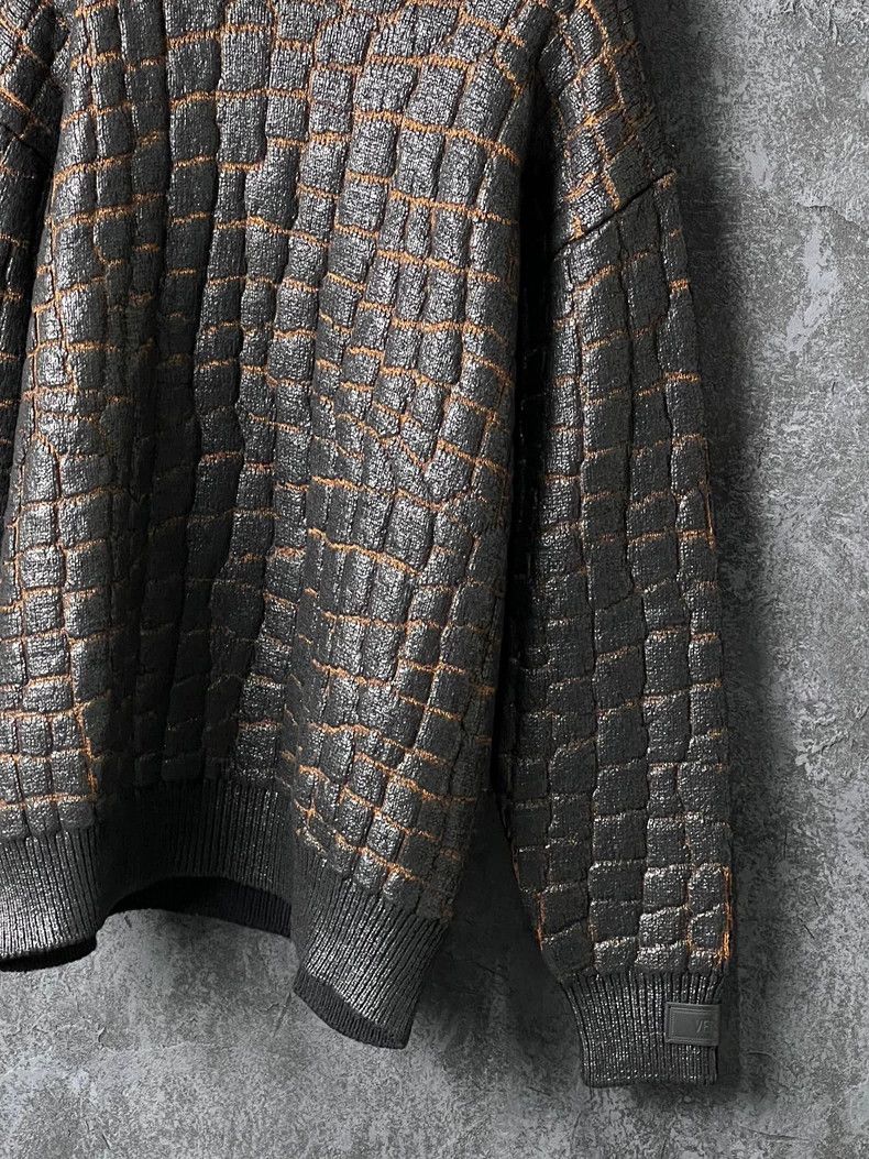 Versace Versace Color-blocked wool crewneck sweater Size US M / EU 48-50 / 2 - 6 Thumbnail