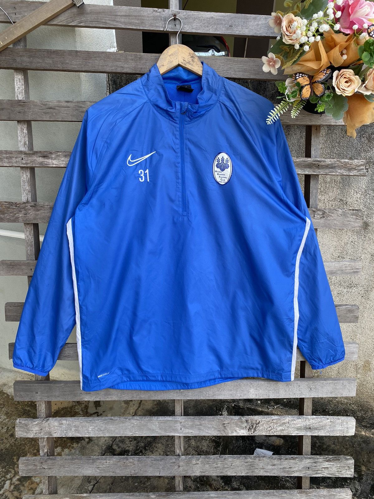 Nike × Vintage Vintage Y2K Nike Halfzipper Windbreaker Size US L / EU 52-54 / 3 - 1 Thumbnail