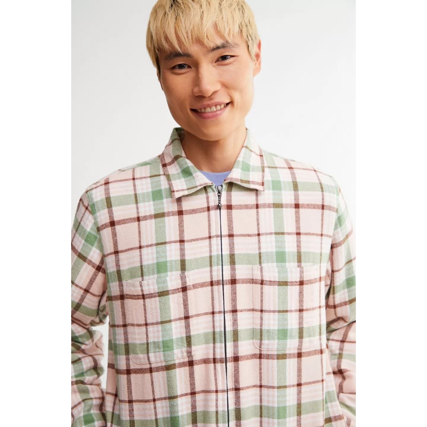 Urban Outfitters New UO OBEY Dom Shirt Jacket $120 MEDIUM Pink Clay Size US M / EU 48-50 / 2 - 2 Thumbnail