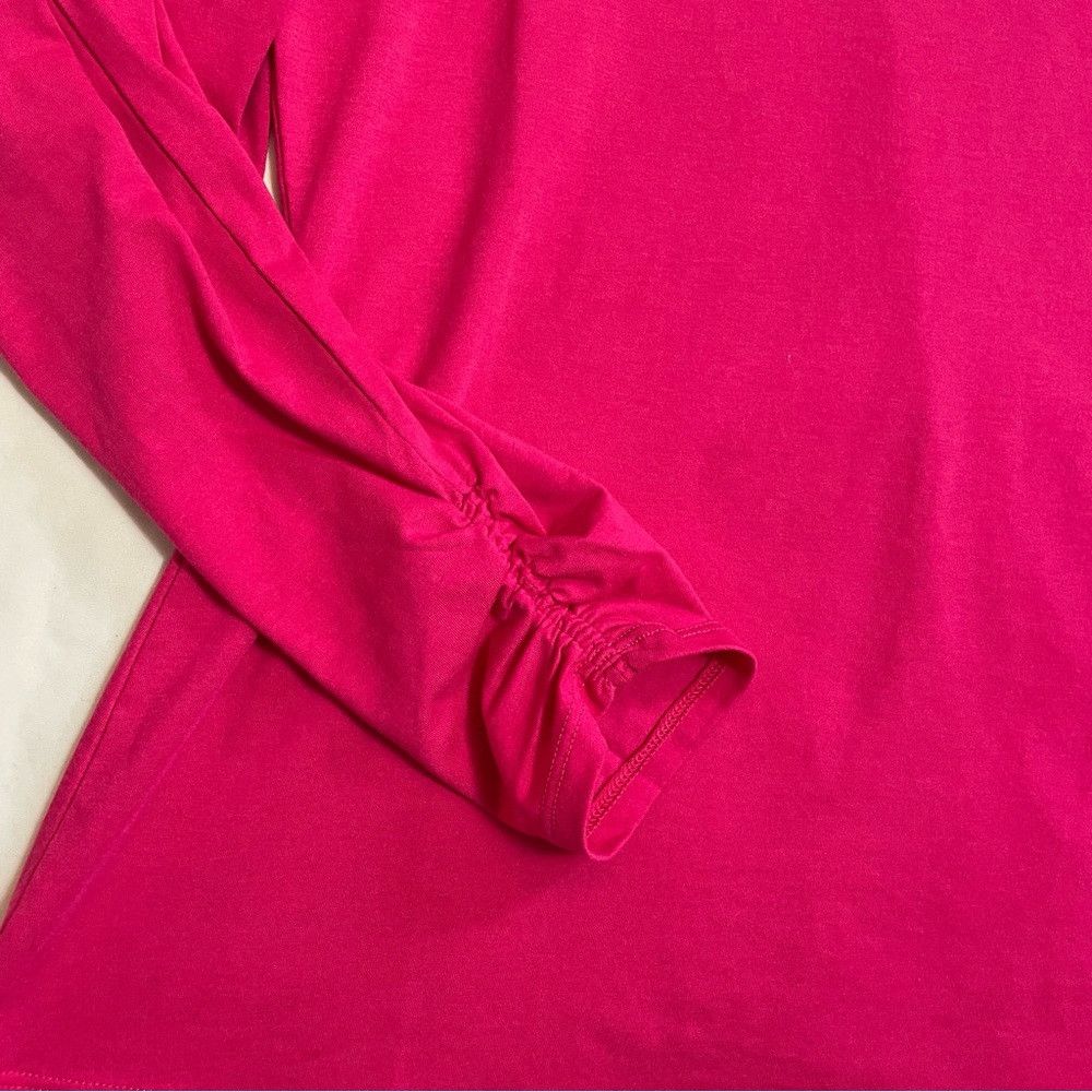 Rebecca Taylor NWT New $95 Rebecca Taylor Ruched Long-Sleeve Pink Top Size Size XS / US 0-2 / IT 36-38 - 9 Thumbnail