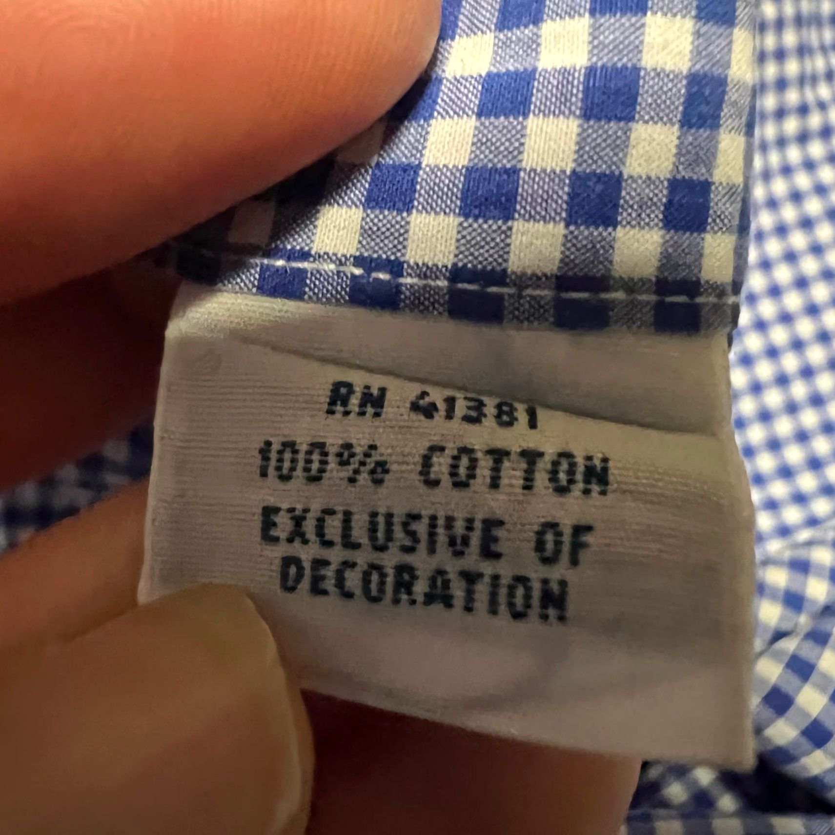Polo Ralph Lauren Ralph Lauren Shirt Mens 16.5 Blue Check Plaid Long Sleeve Button Pony Shirt Mens Base Size US XL / EU 56 / 4 - 7 Thumbnail