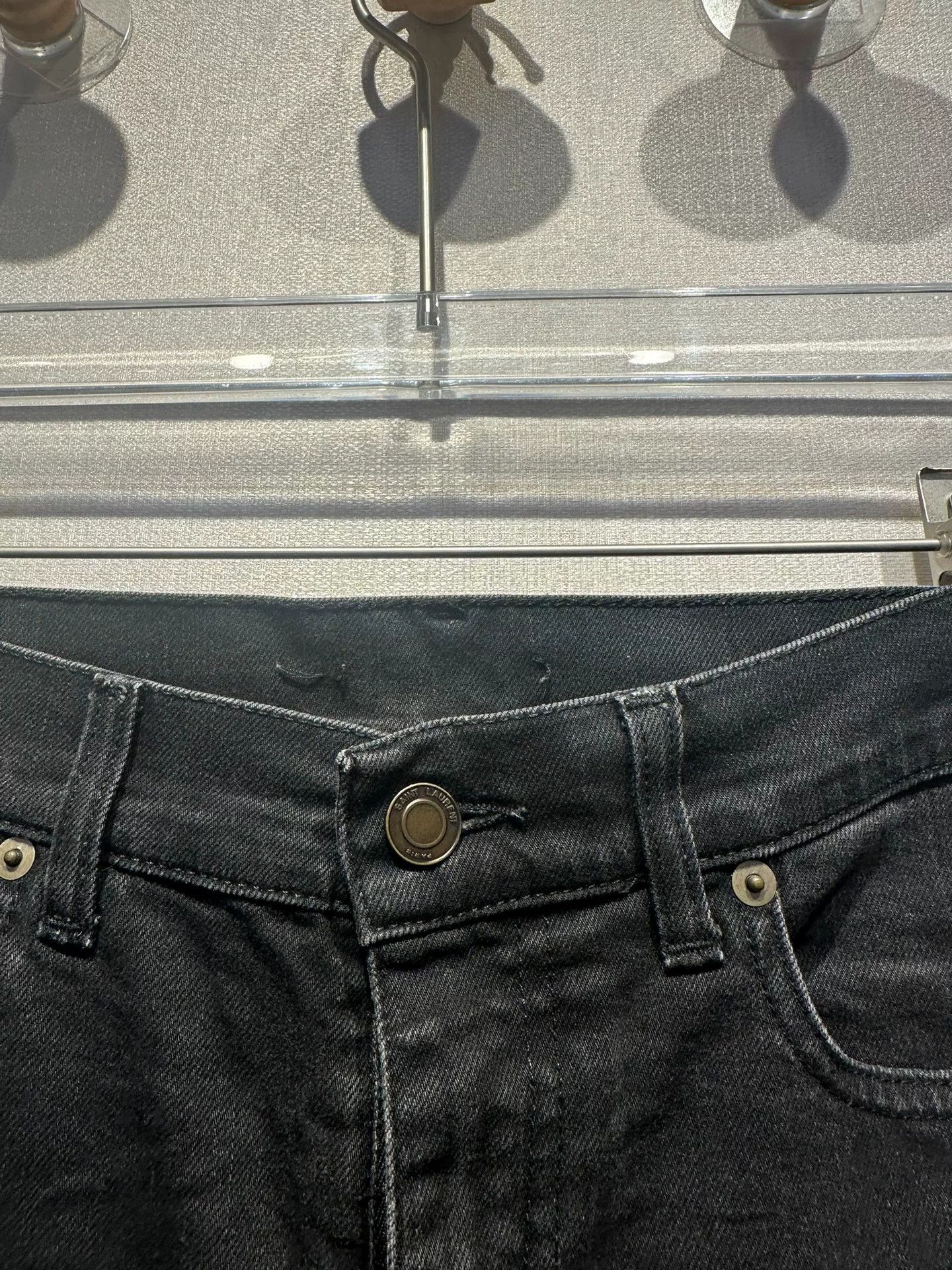 Saint Laurent Paris saint laurent black ripped skinny jeans Size US 40 / EU 56 - 5 Thumbnail