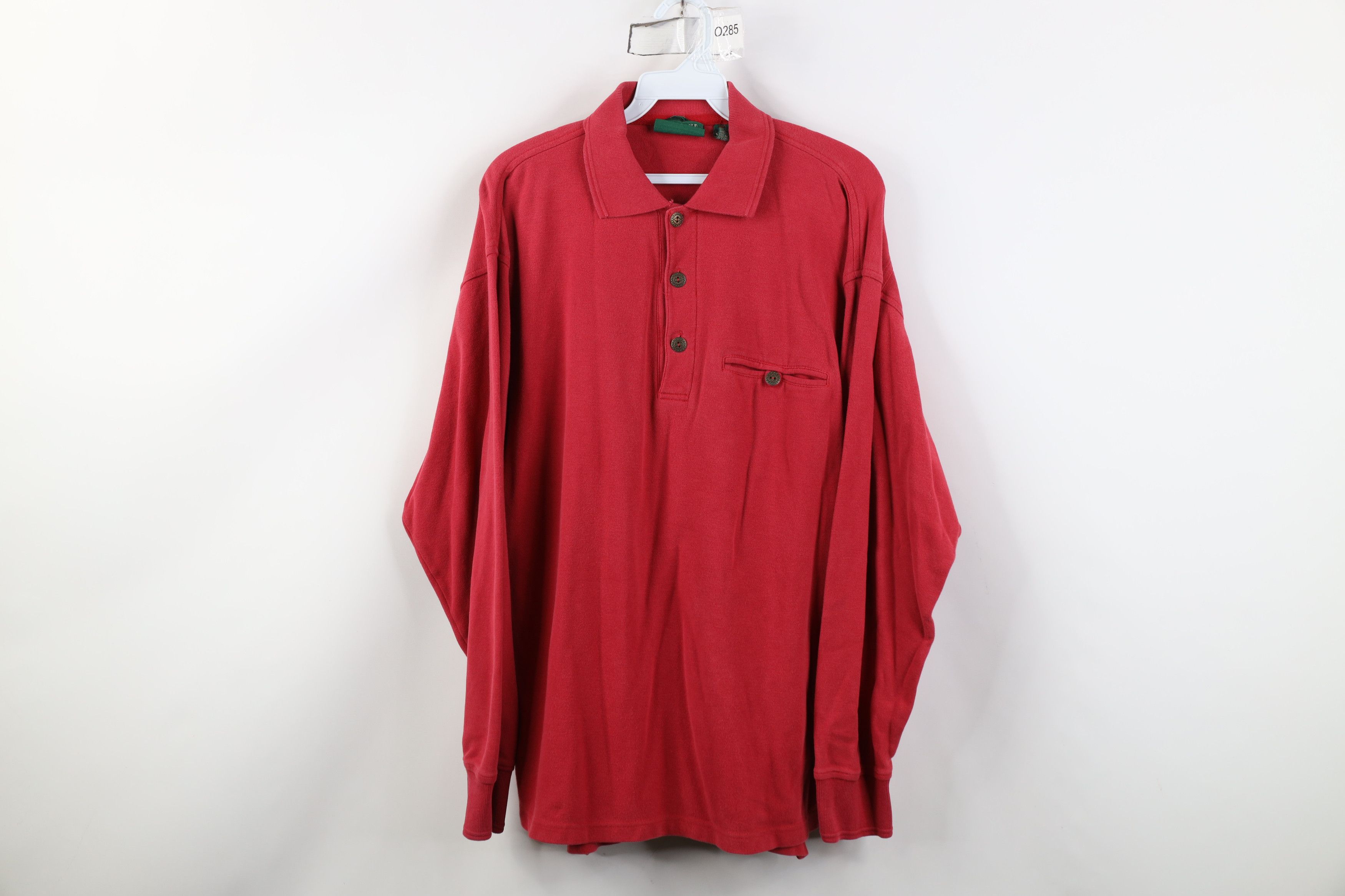 American Eagle Outfitters Vintage 90s American Eagle Outfitters Long Sleeve Rugby Polo Size US S / EU 44-46 / 1 - 1 Thumbnail