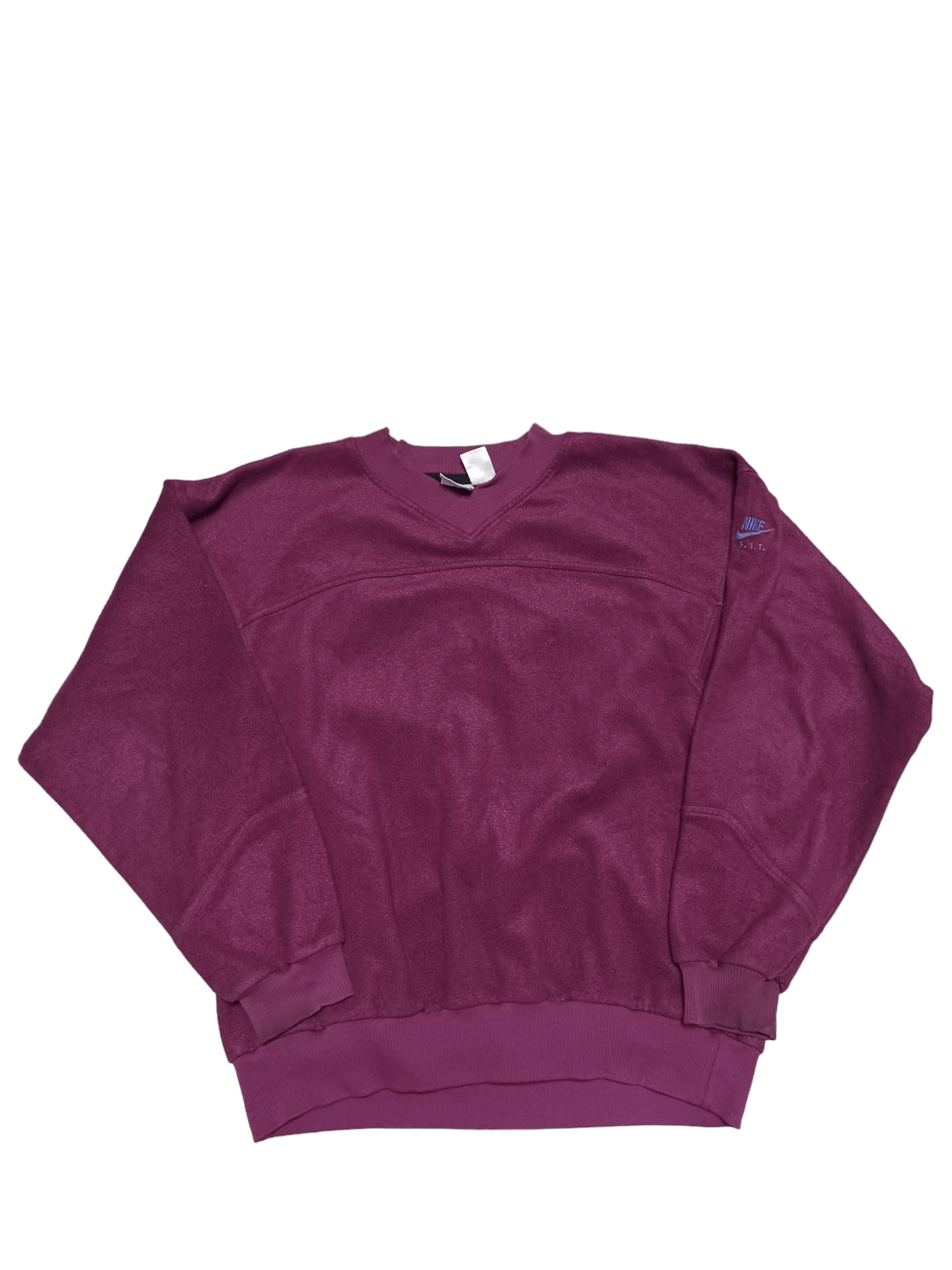 Nike NIKE FIT 90S VINTAGE V-NECK OVERSIZED FLEECE SWEATSHIRT Size US XL / EU 56 / 4 - 1 Thumbnail