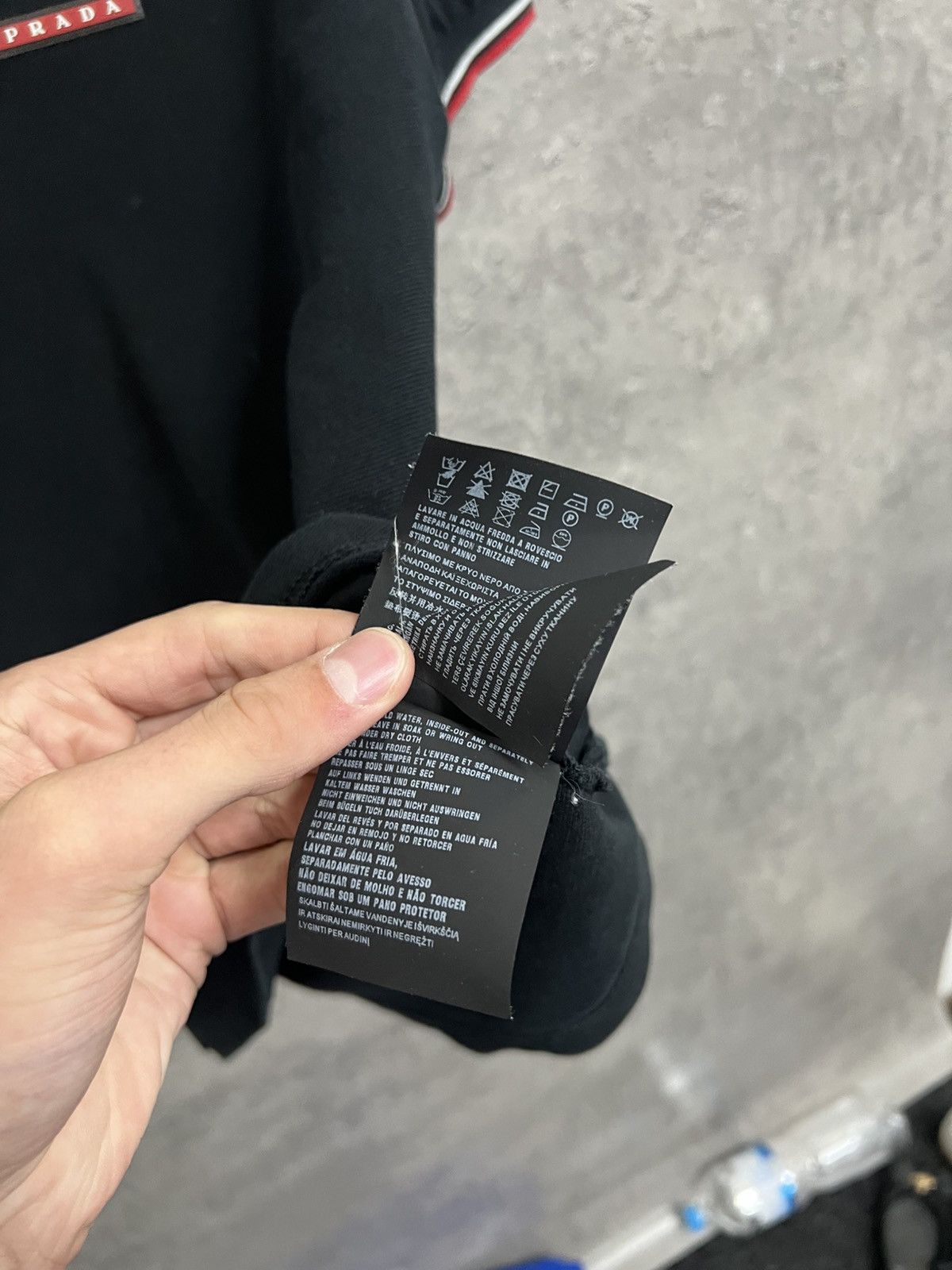 Prada Prada Polo Black Red Tab Size US S / EU 44-46 / 1 - 7 Thumbnail