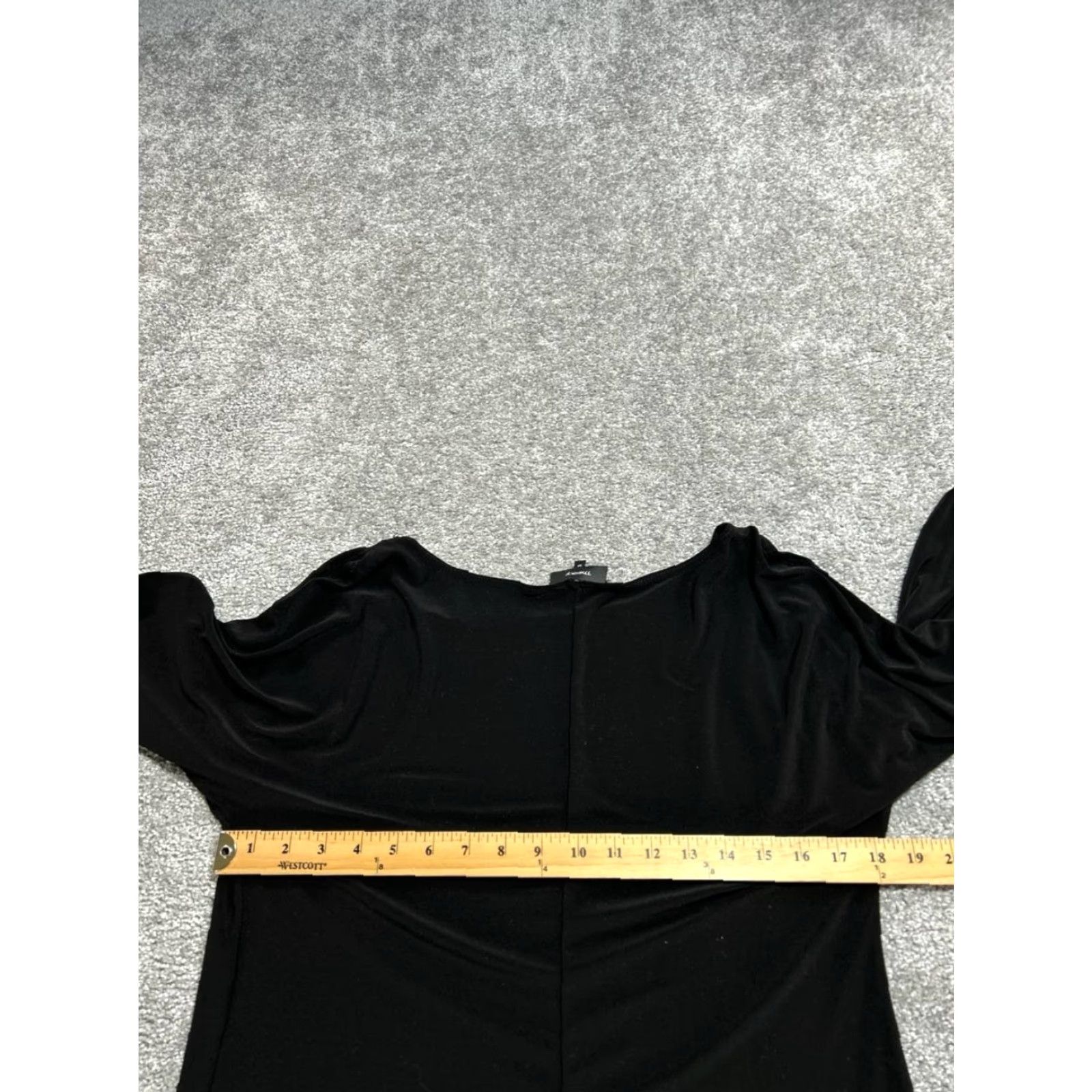 Theory Theory Dress Womens Medium Black A Line Stretch Round Neck Flared Sleeve Summer Size M / US 6-8 / IT 42-44 - 4 Thumbnail