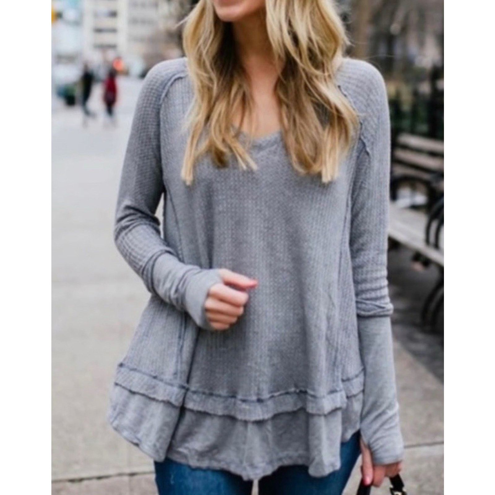 Free People Free People We The Free Laguna Thermal Petite XS A001945 Size XS / US 0-2 / IT 36-38 - 1 Thumbnail