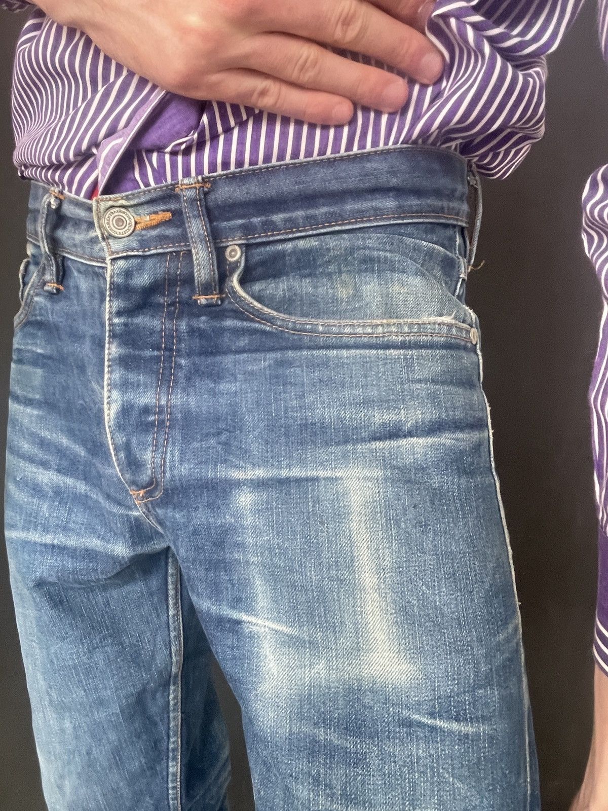 Gustin Gustin Selvedge Denim Jeans Natural Fade USA size 30 Size US 30 / EU 46 - 11 Thumbnail