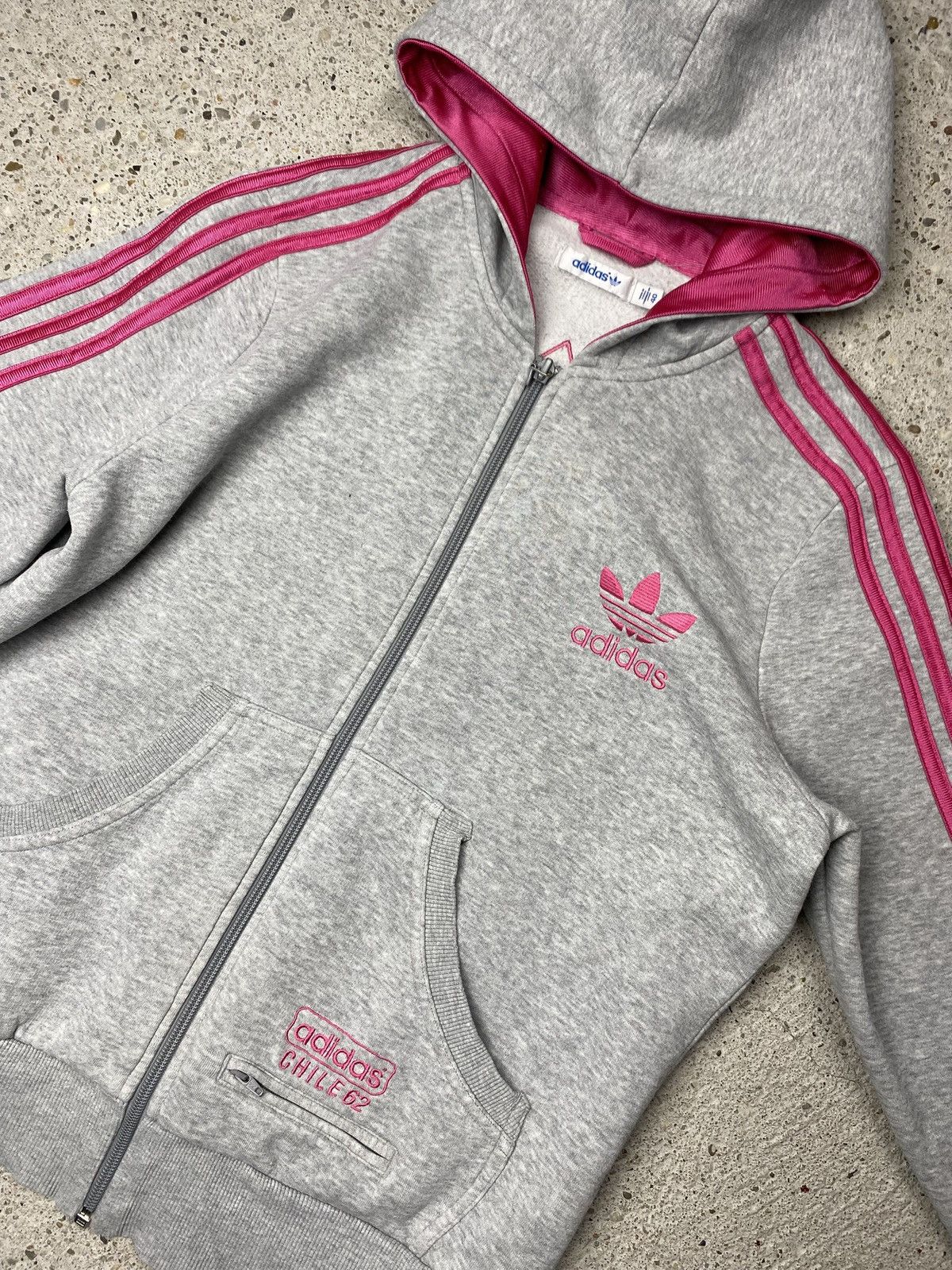Adidas Adidas chile 62 hoodie pink stripes Size L / US 10 / IT 46 - 3 Thumbnail