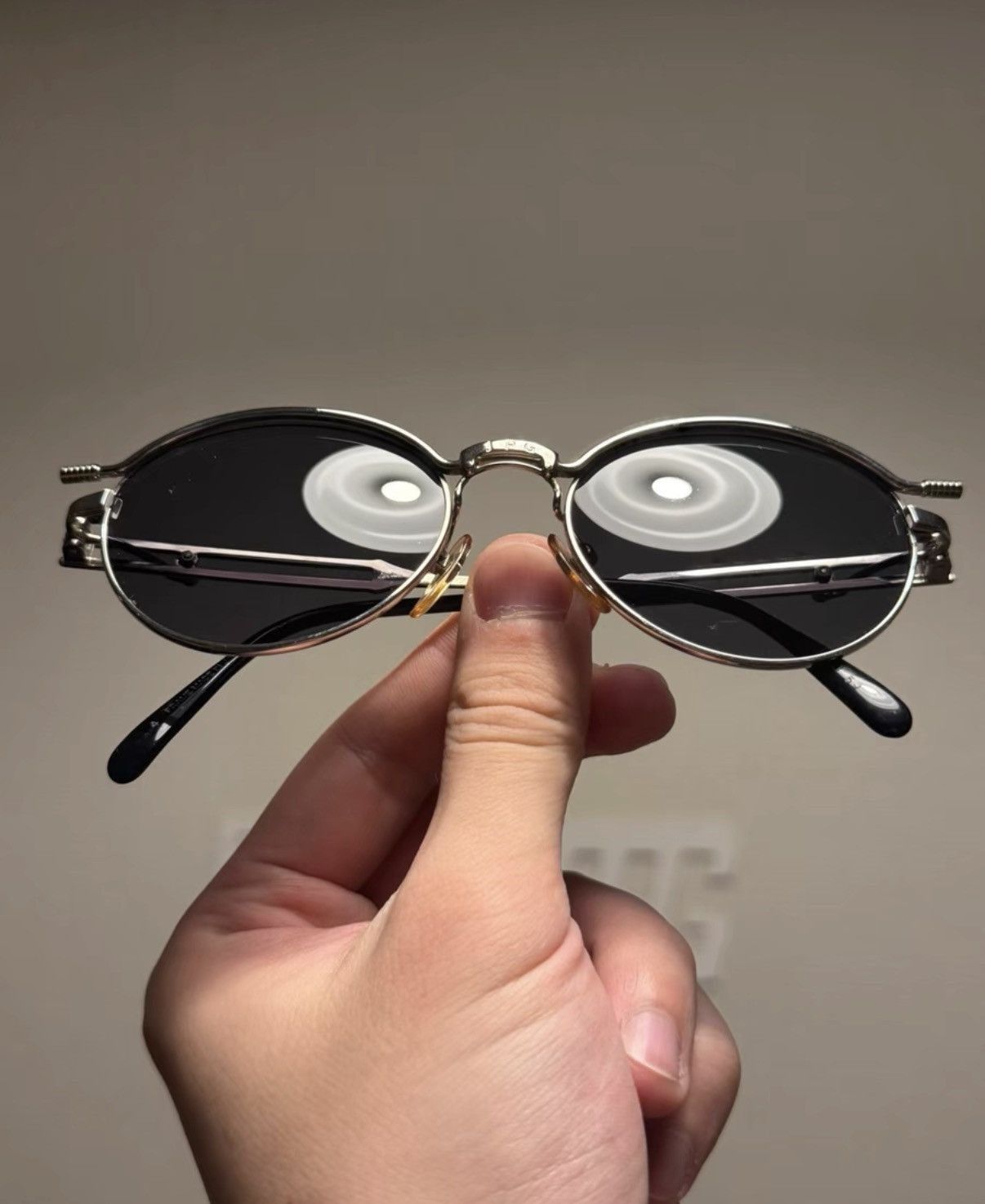 Jean Paul Gaultier Round Frame Black Sunglasses Size ONE SIZE - 8 Thumbnail