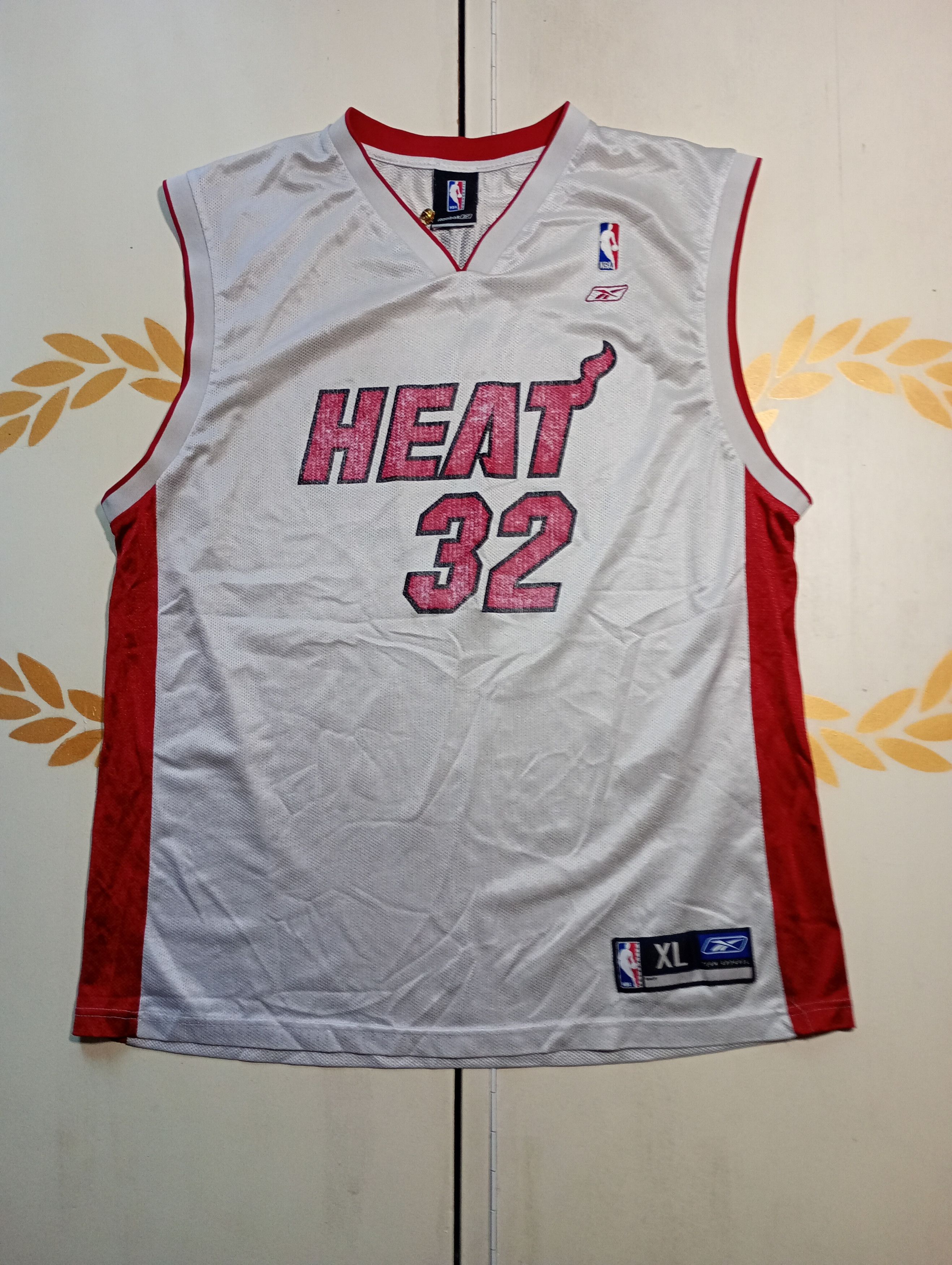 NBA × Reebok Reebok Miami Heat Jersey 32 Shaquille O'Neal 2002-2004 Size US XL / EU 56 / 4 - 2 Thumbnail