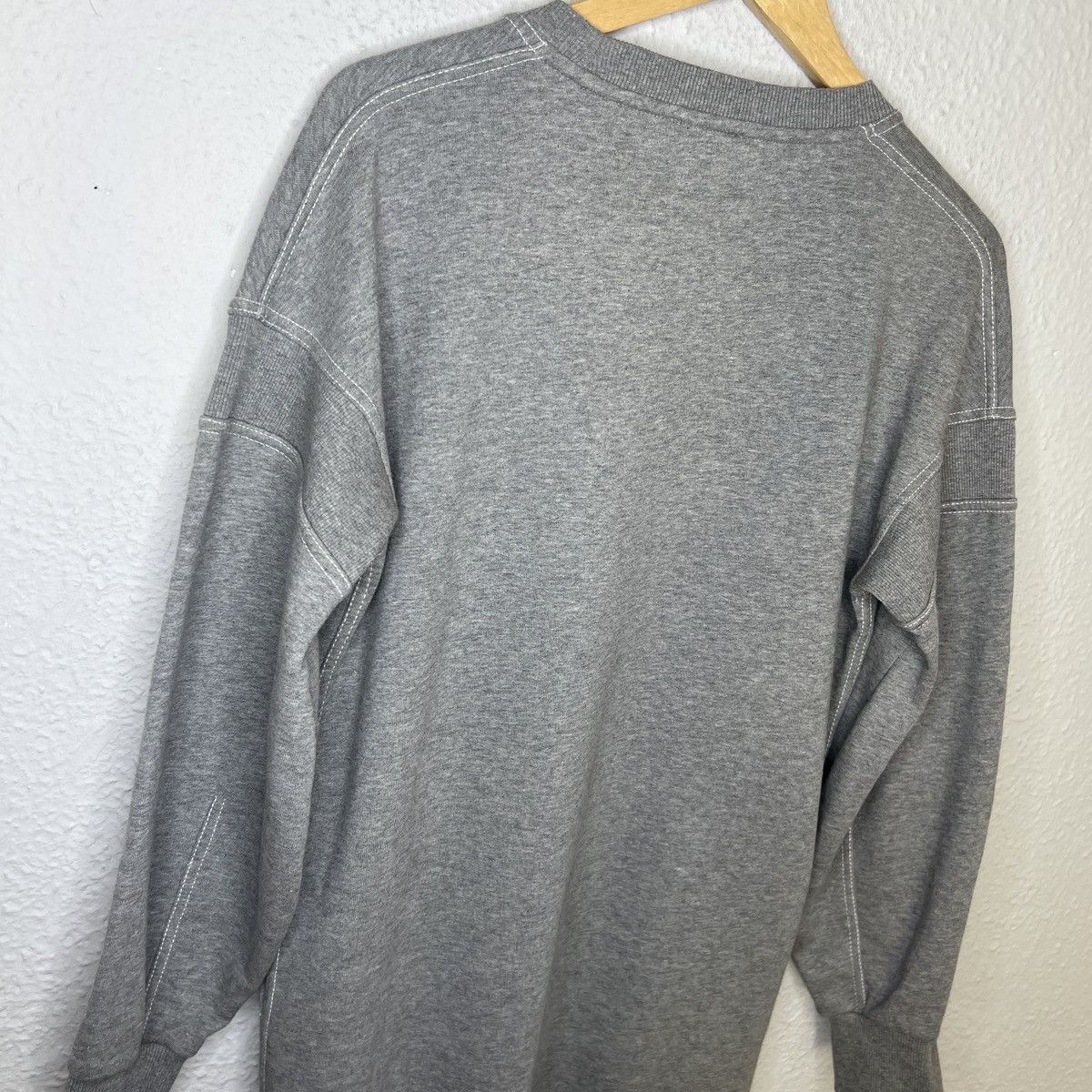 Burberry × Designer Burberry Long Sweatshirt Dress Grey Big Spellout Logo Size S / US 4 / IT 40 - 12 Thumbnail
