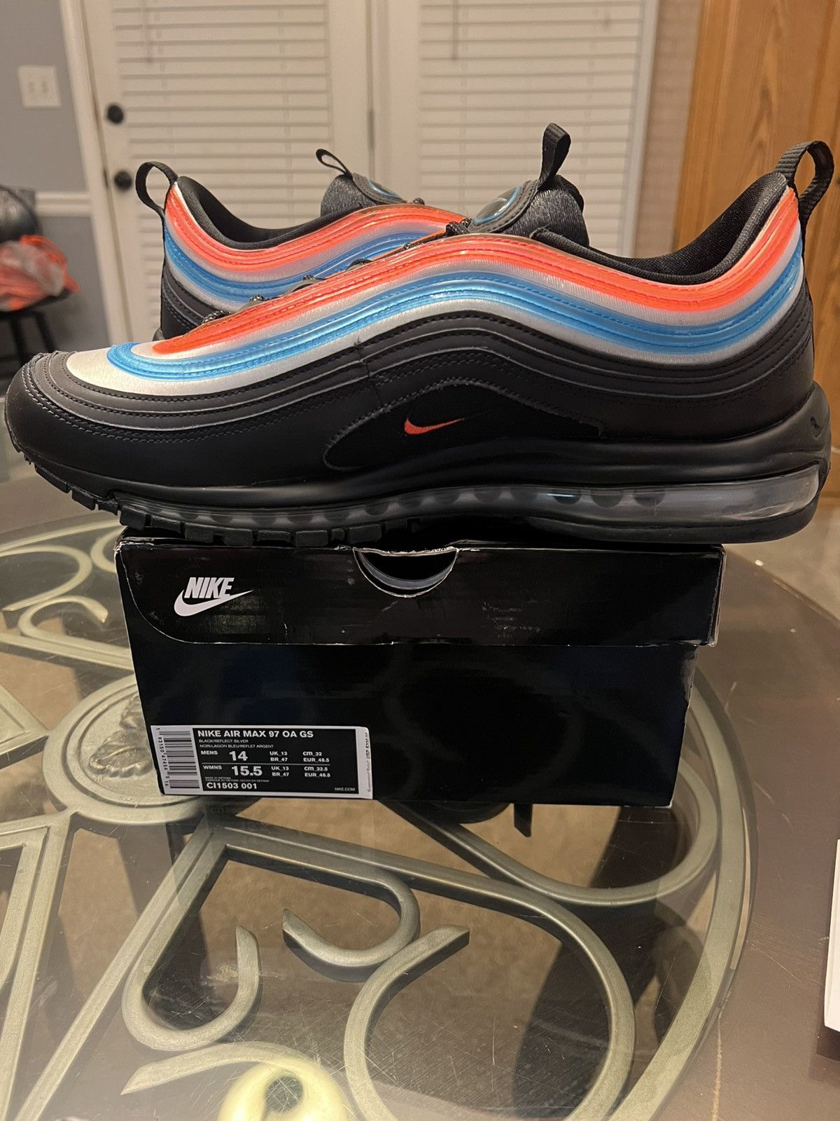 Nike Nike Air Max 97 On Air: Neon Seoul Size US 14 / EU 47 - 7 Thumbnail