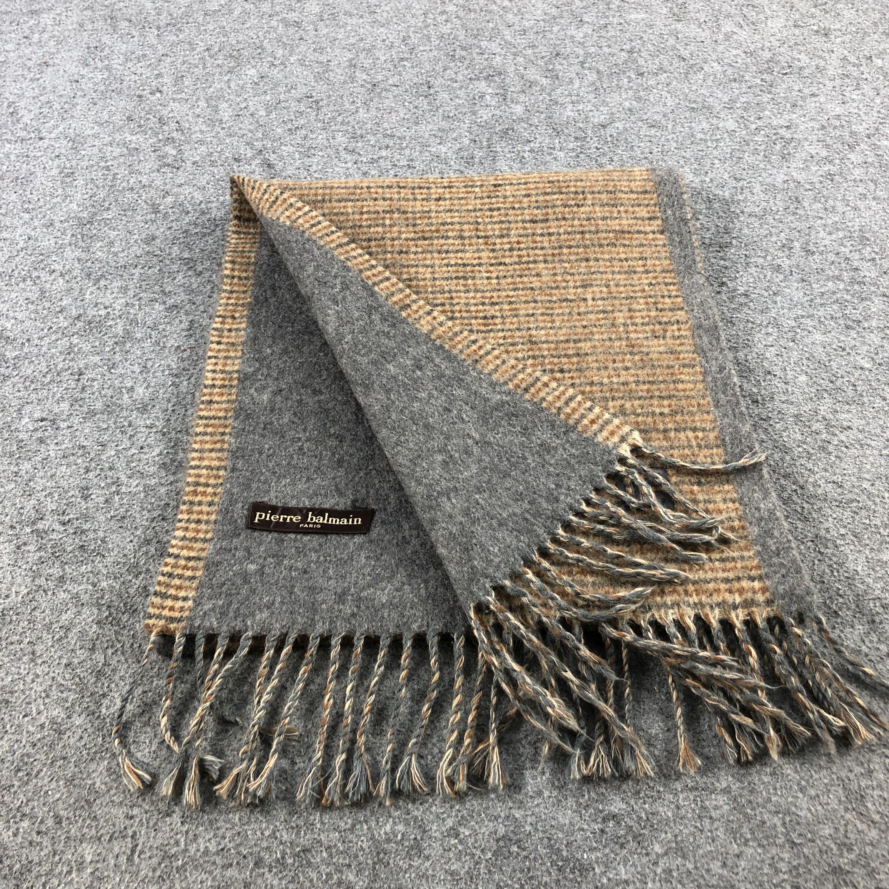 Pierre Balmain Pierre Balmain Wool Scarf Muffler V627 Size ONE SIZE - 6 Thumbnail