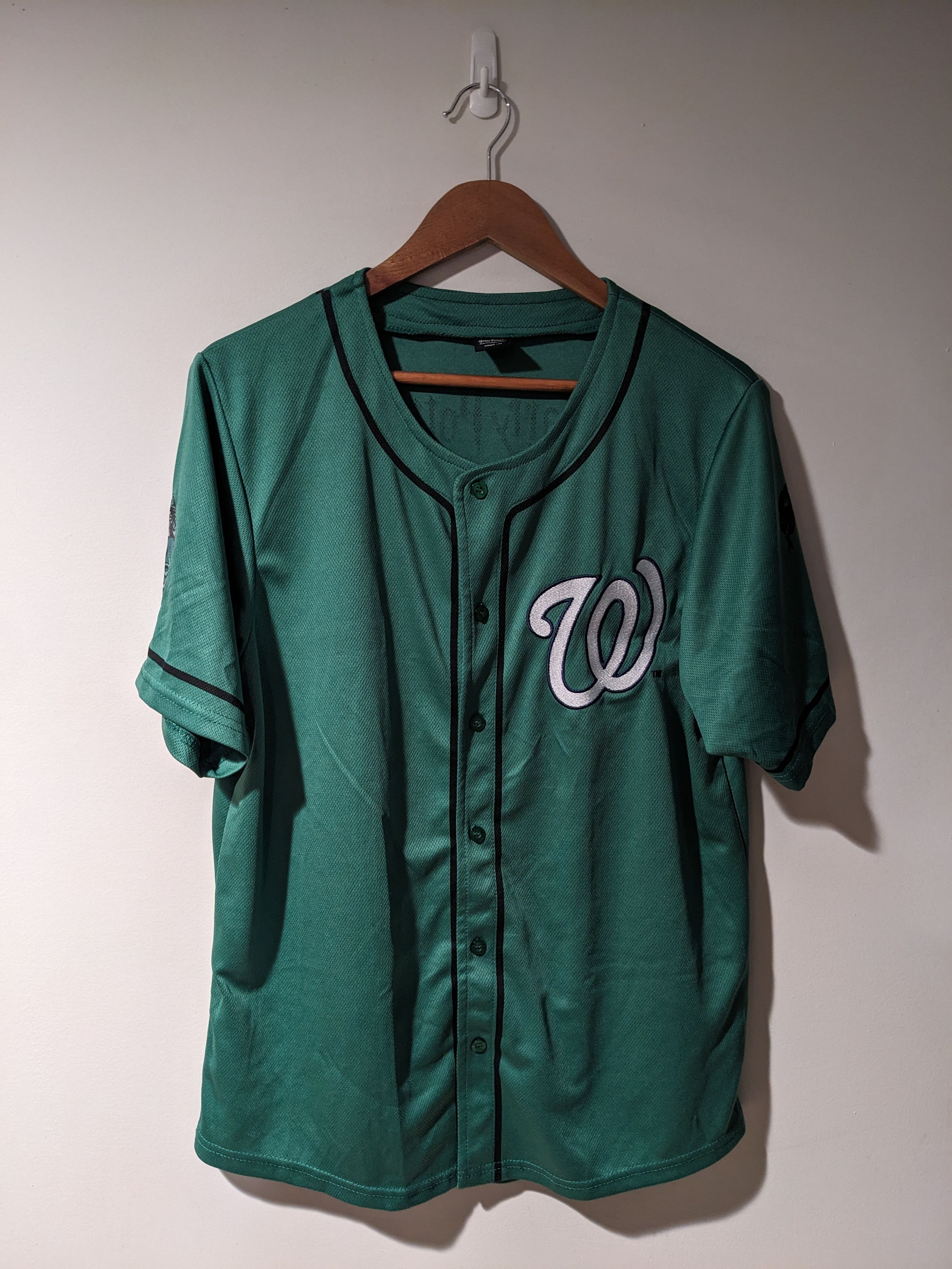 MLB Washington Nationals Harry Potter Slytherin Baseball Jersey Size US M / EU 48-50 / 2 - 3 Thumbnail