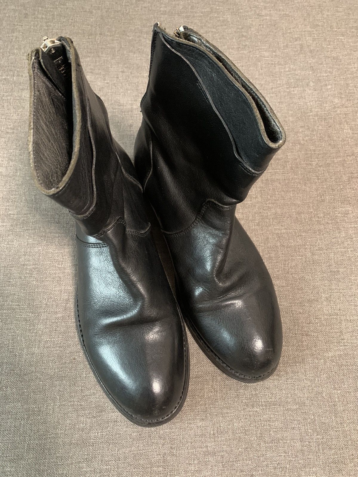 MoMA Moma Black Leather Avantgarde Boots Size US 8.5 / IT 38.5 - 5 Thumbnail