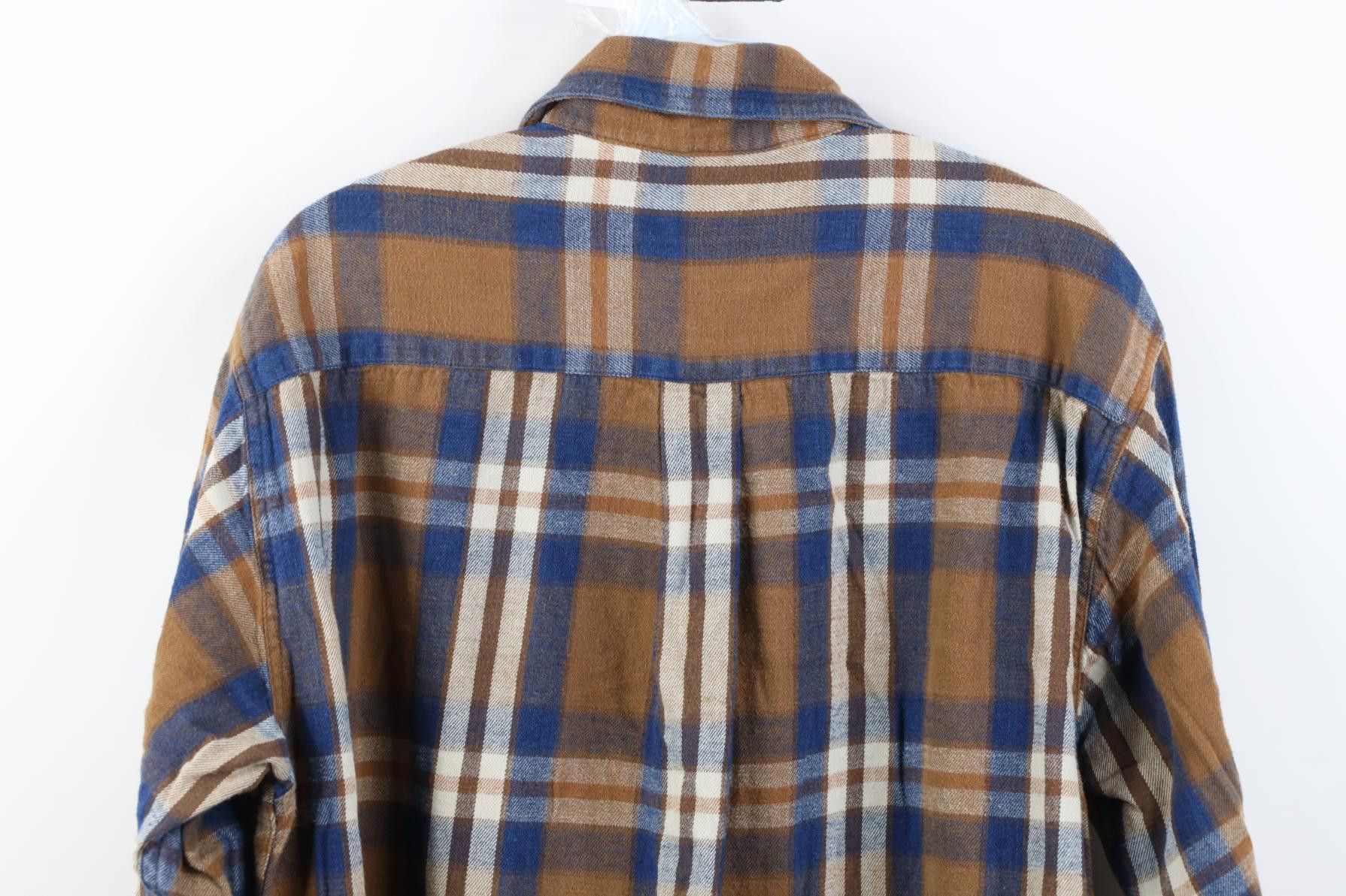 Vintage Vintage 90s Streetwear Flannel Collared Button Shirt Plaid Size US L / EU 52-54 / 3 - 12 Thumbnail