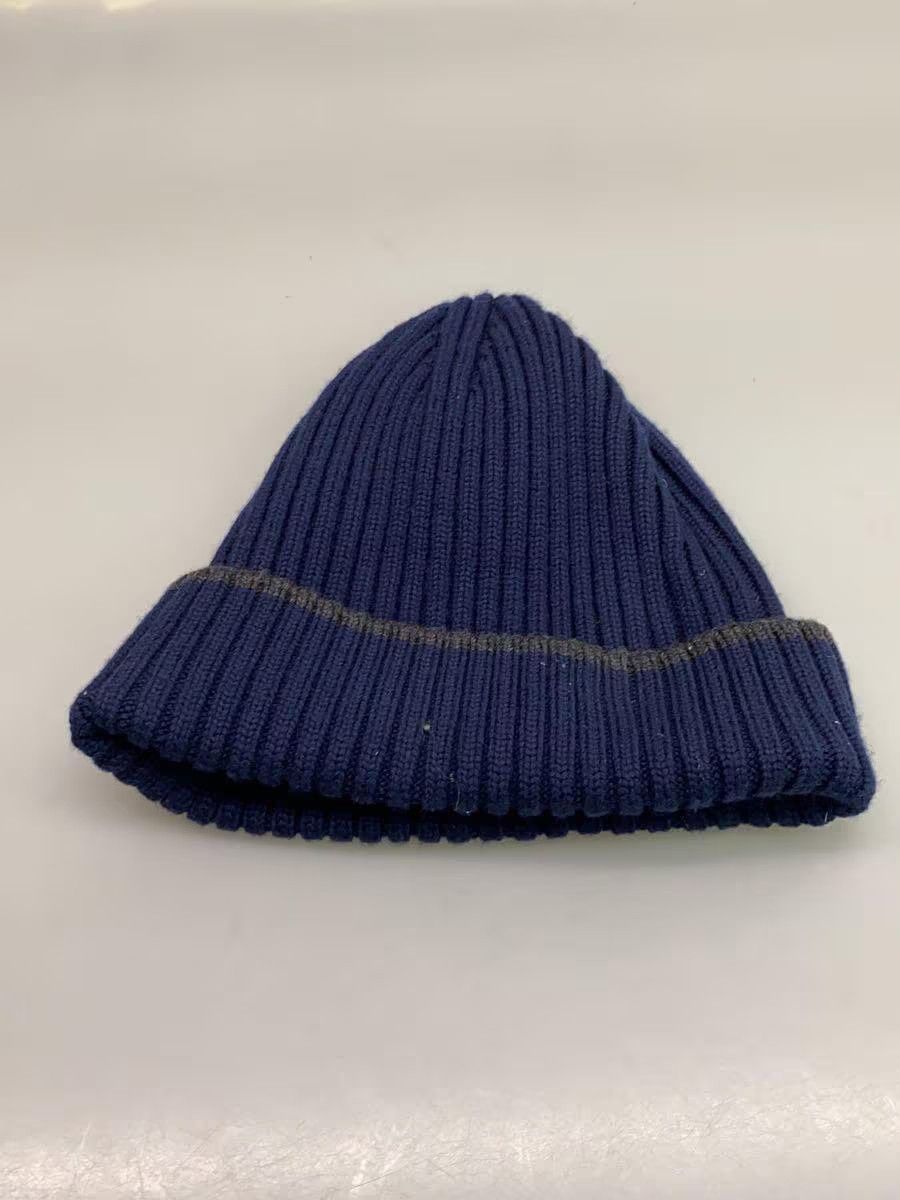 Yohji Yamamoto Ribbed Patch Knit Wool Beanie Size ONE SIZE - 2 Thumbnail