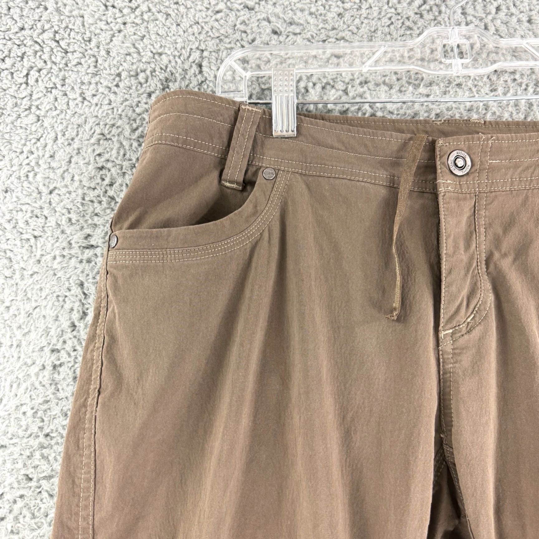 Vintage Kuhl Splash Cargo Roll Up Pant Womens Size 14 Brown Straight Leg Hiking Outdoor Pants Size 36" / US 14 / IT 50 - 3 Thumbnail