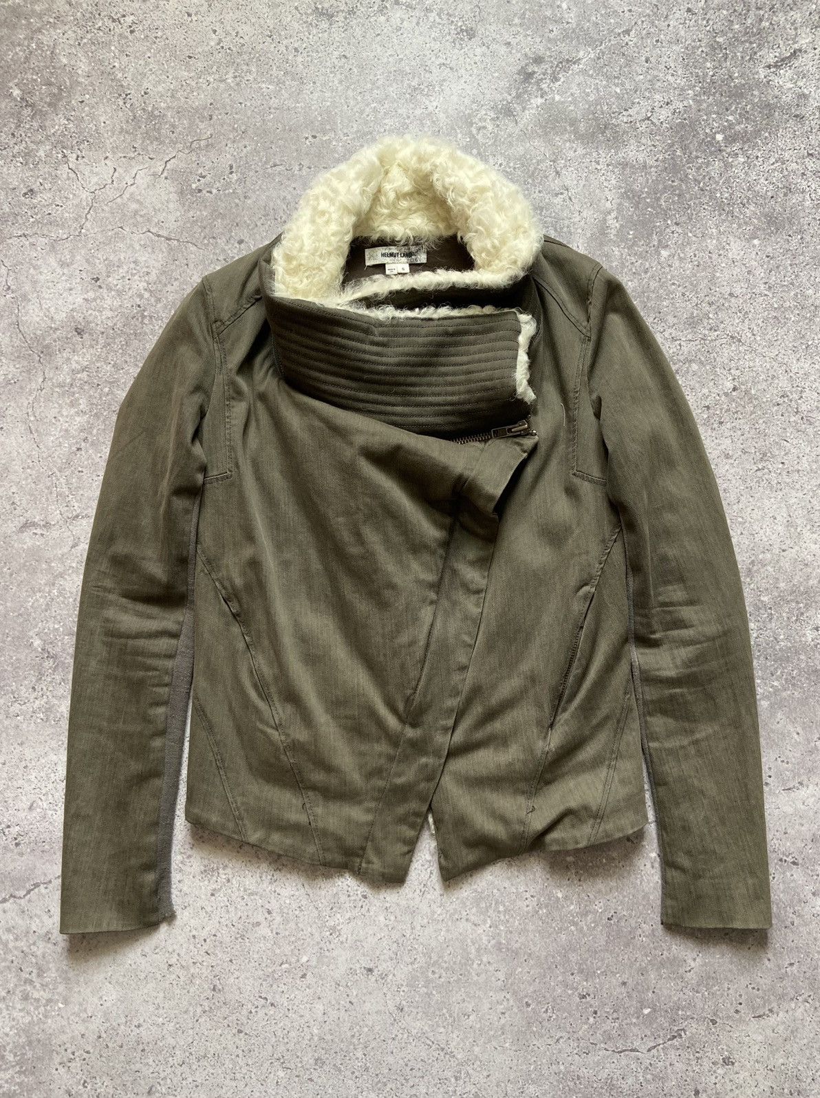 Helmut Lang Helmut Lang earth washed Fur high neck jacket Size S / US 4 / IT 40 - 2 Thumbnail