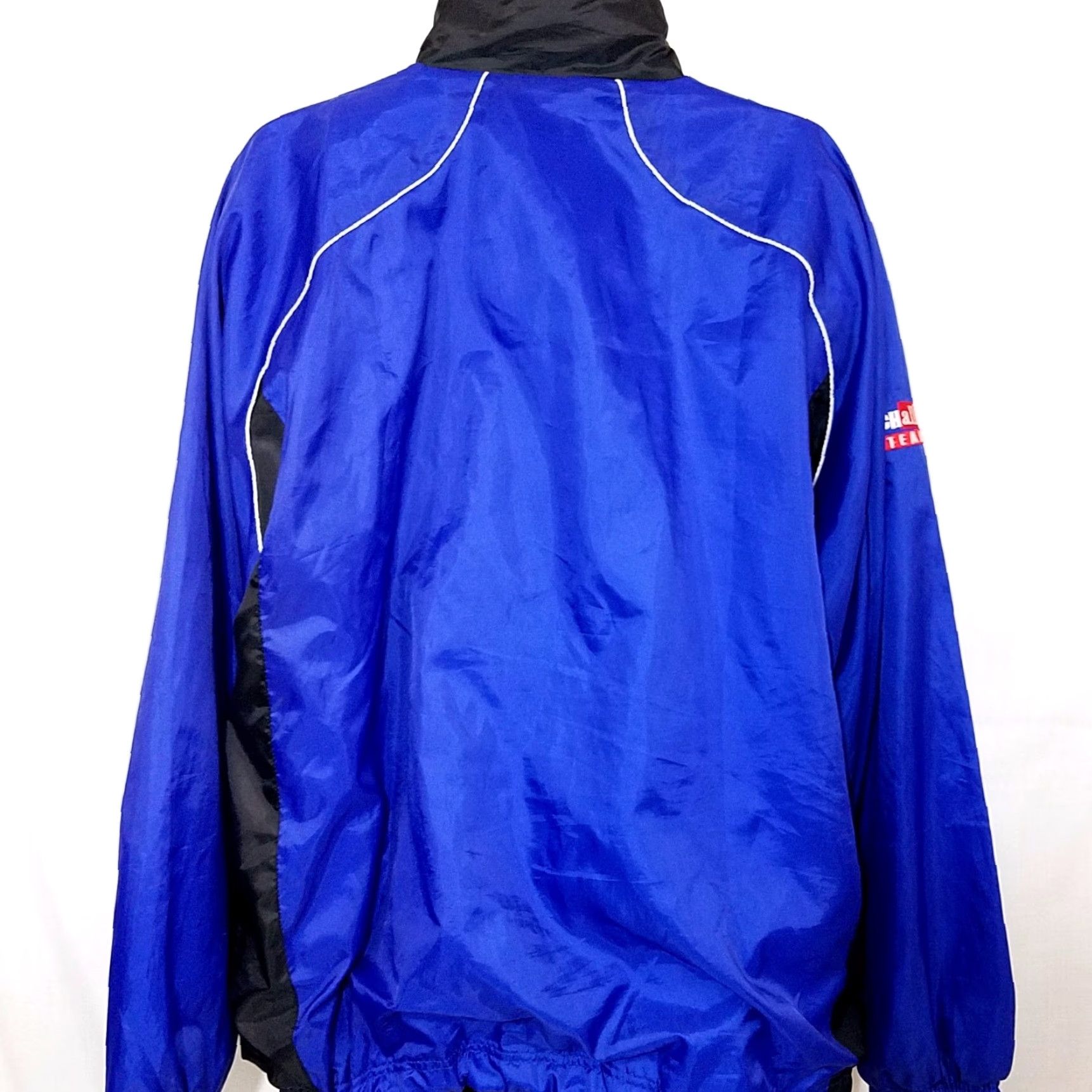 Vintage VINTAGE Challenger Sports Jacket Mens 2XL Windbreaker Blue Football Soccer 1990s Mens Size US XXL / EU 58 / 5 - 5 Thumbnail