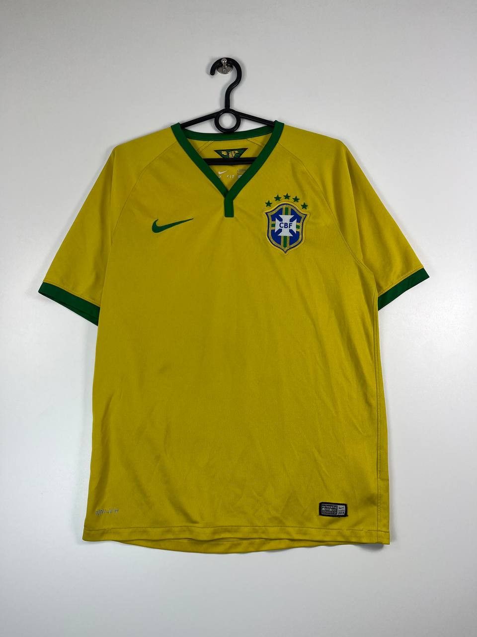 Brazil CBF 2014 Home Shirt Football Soccer Jersey Nike Sz M