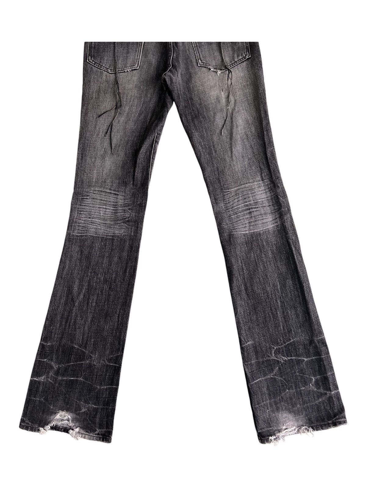 archive SCHLÜSSEL black flare denim y2k archive SCHLUSSEL flared denim y2k（archive SCHLÜSSEL black