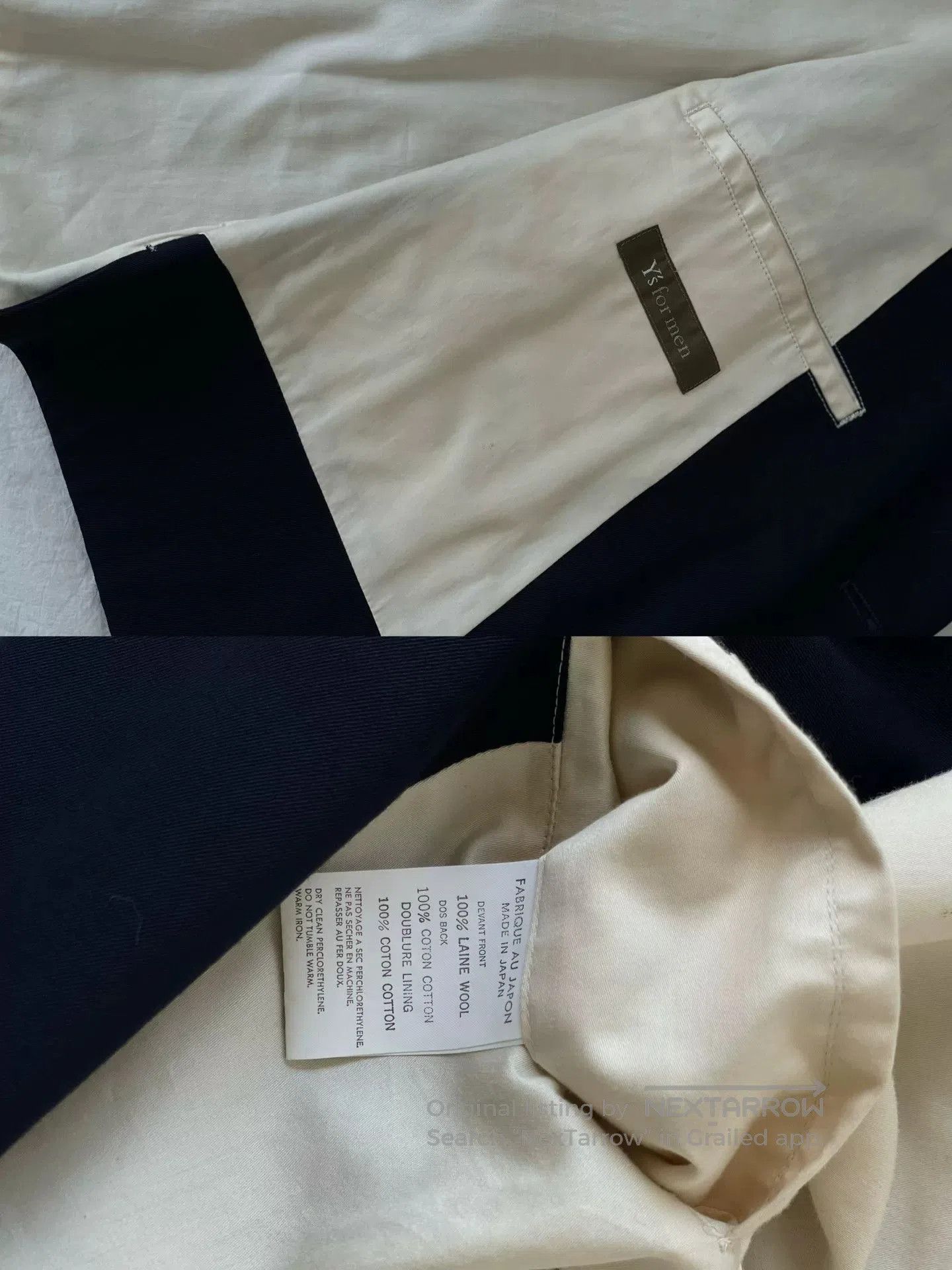 Y's for Men Navy Wool Vest for Unisex Styling. Size M / US 6-8 / IT 42-44 - 9 Thumbnail