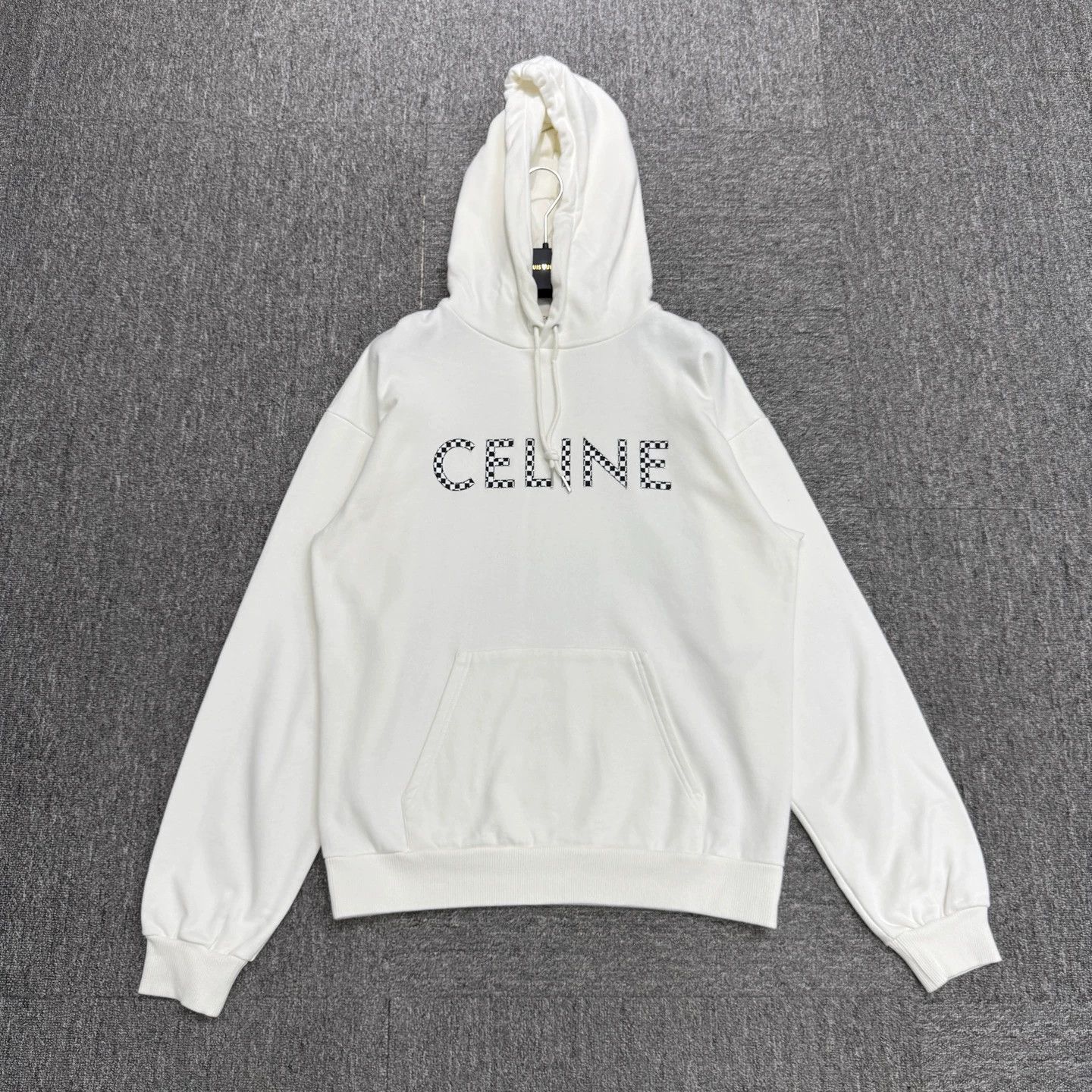 Celine Celine Checkered Rivet Hoodie S Size US S / EU 44-46 / 1 - 1 Thumbnail