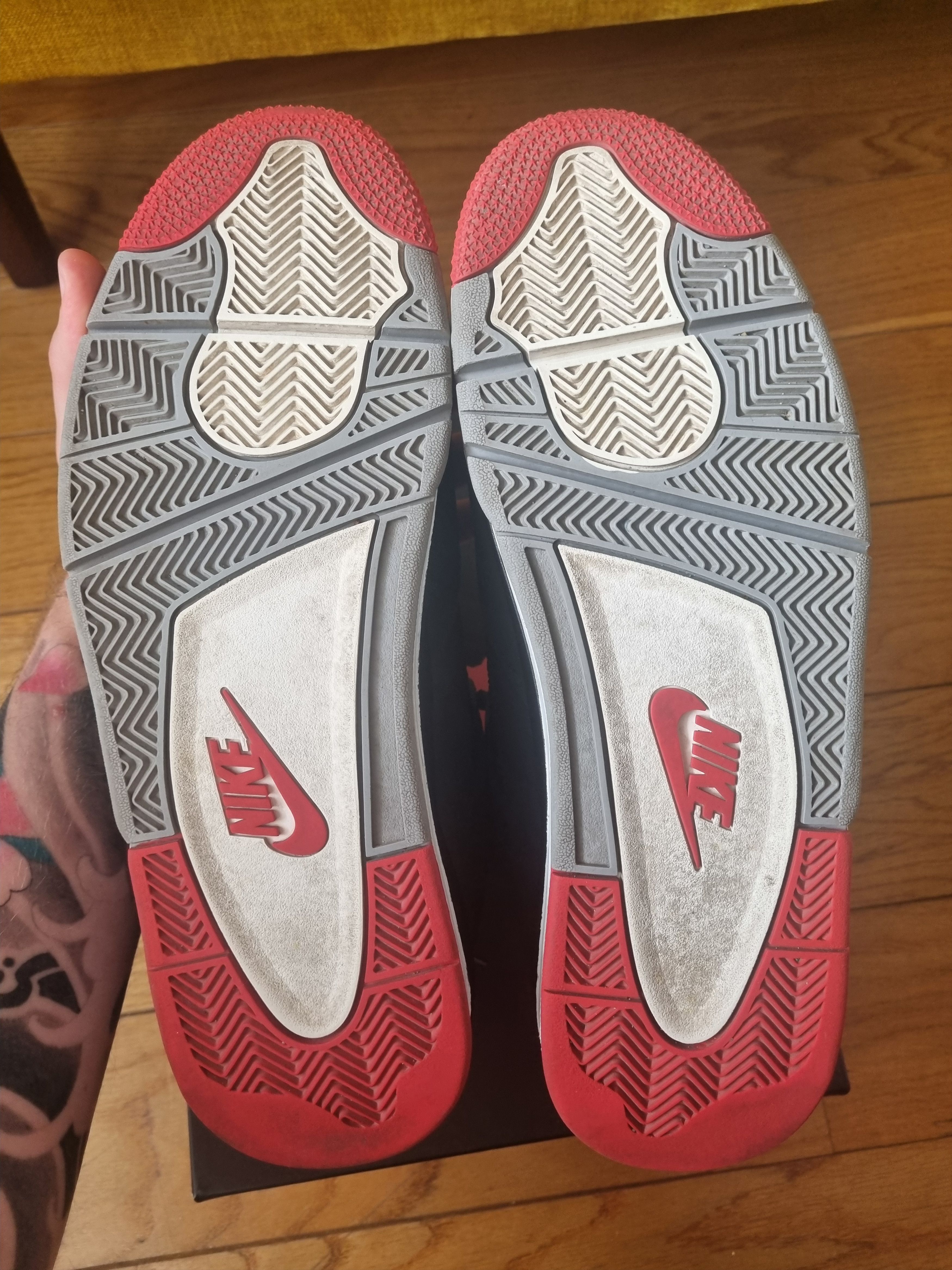 Jordan Brand Air Jordan 4 Retro Og 2019 Bred Size US 13 / EU 46 - 10 Thumbnail