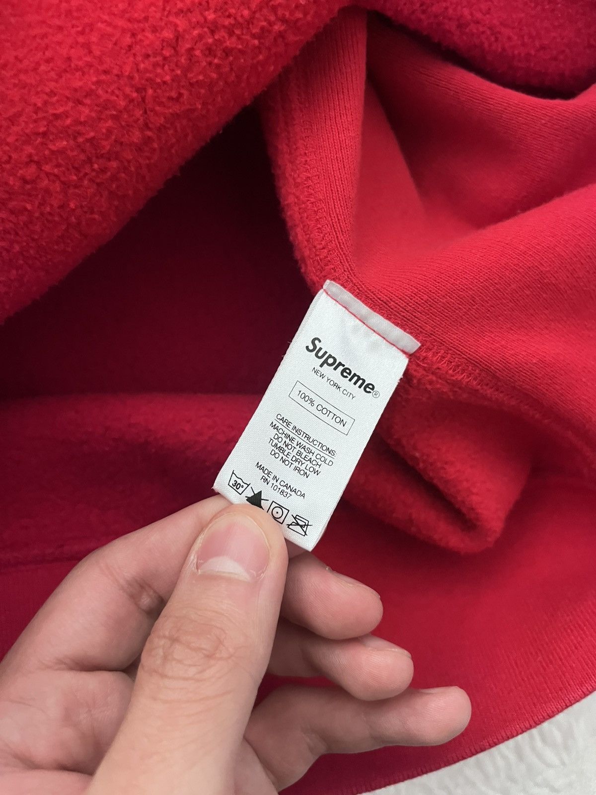 Supreme Supreme S/S16 Red Motion Logo Hoodie Size US L / EU 52-54 / 3 - 4 Thumbnail