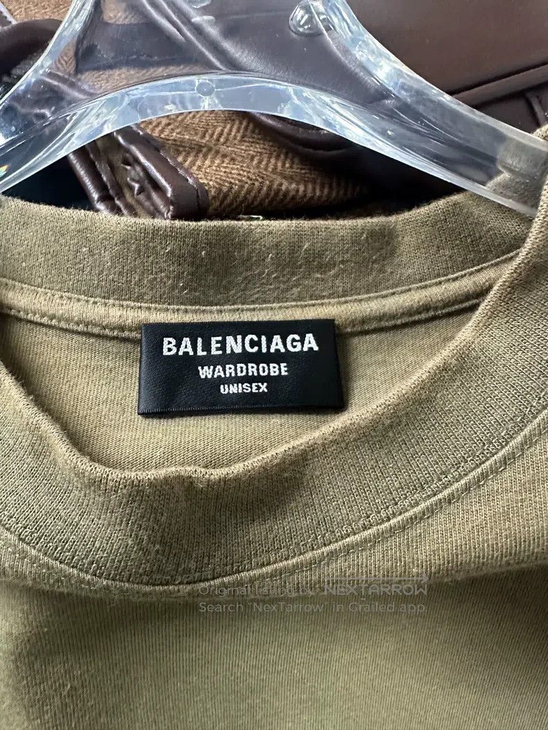 Balenciaga Balenciaga Embroidered Coke Short Sleeve, Washed Brown Size US M / EU 48-50 / 2 - 4 Thumbnail