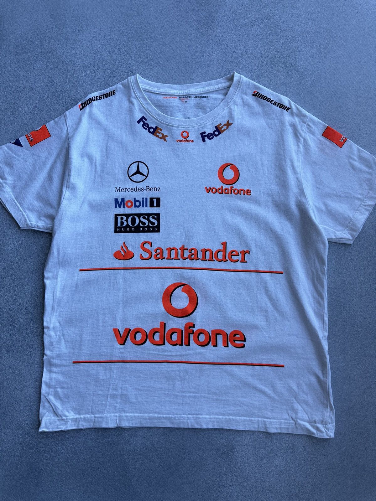 Formula 1 × Vintage Vodafone McLaren Mercedes Formula Uno Racing T-shirt Size US M / EU 48-50 / 2 - 4 Thumbnail