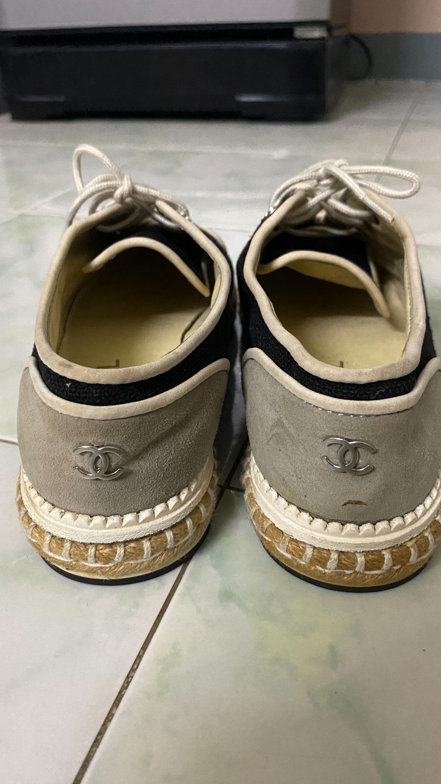 Chanel Chanel Navy Blue Size US 7 / IT 37 - 3 Thumbnail