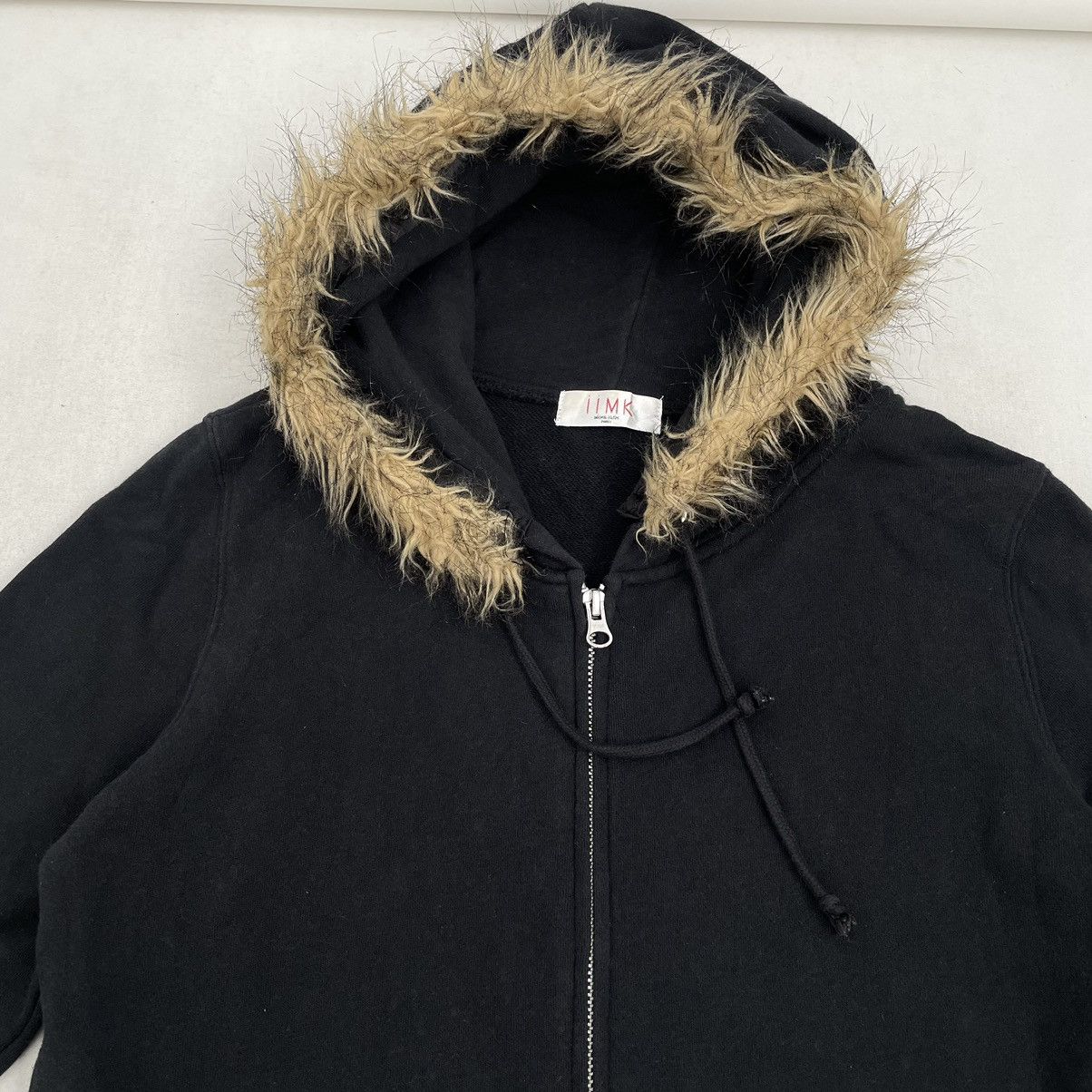 If Six Was Nine × Japanese Brand × Le Grande Bleu (L.G.B.) Black zip hoodie with removeable fur ifsixwasnine style Size US M / EU 48-50 / 2 - 4 Thumbnail