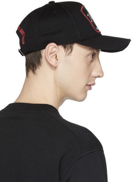Dsquared2 Dsquared2 Black Maple Leaf “City Of Wood” Baseball Cap Size ONE SIZE - 8 Thumbnail