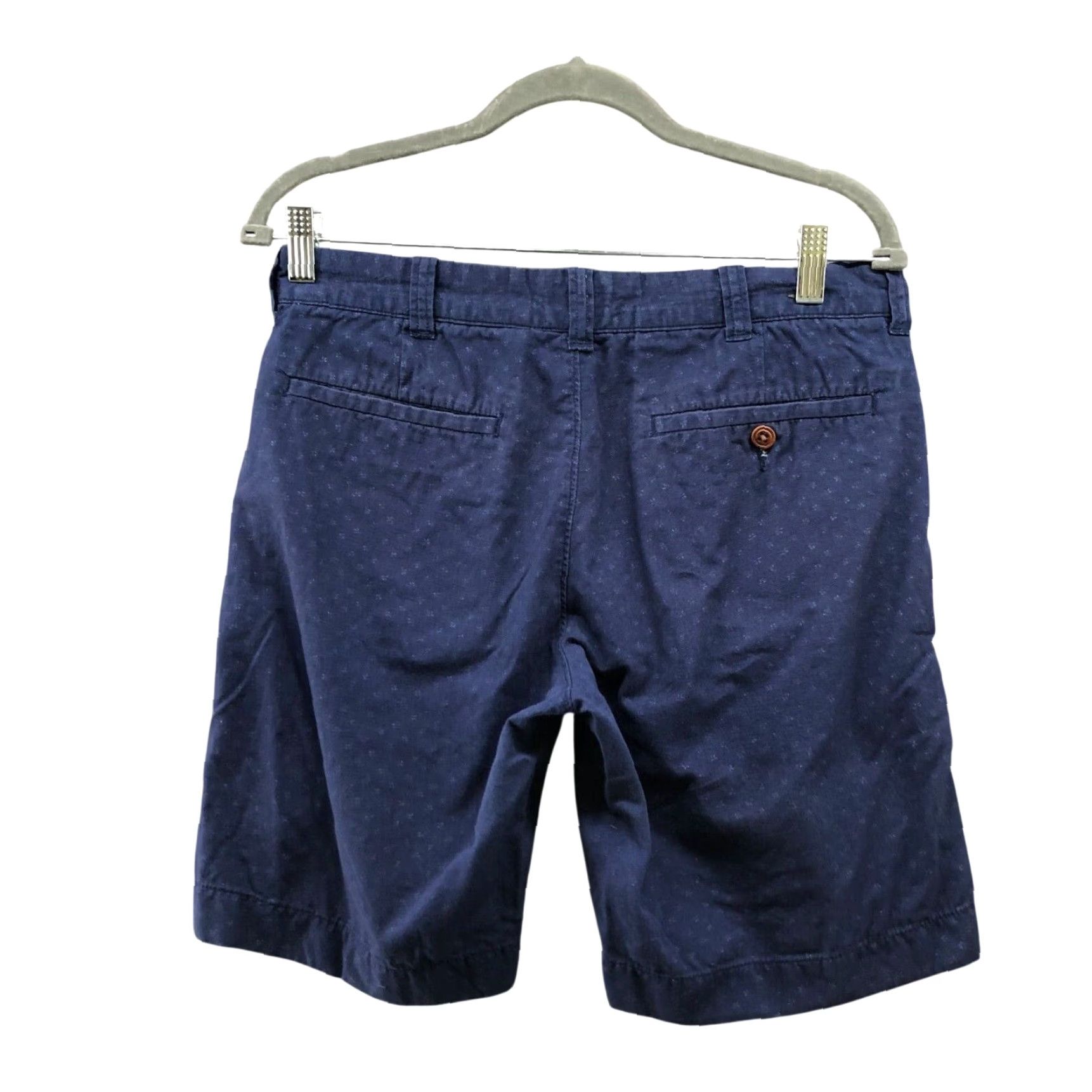 J.Crew VINTAGE J. Crew Stanton Chino Shorts Mens 30 Blue Printed 9'' Lightweight Cotton Shirt Size US 30 / EU 46 - 2 Thumbnail
