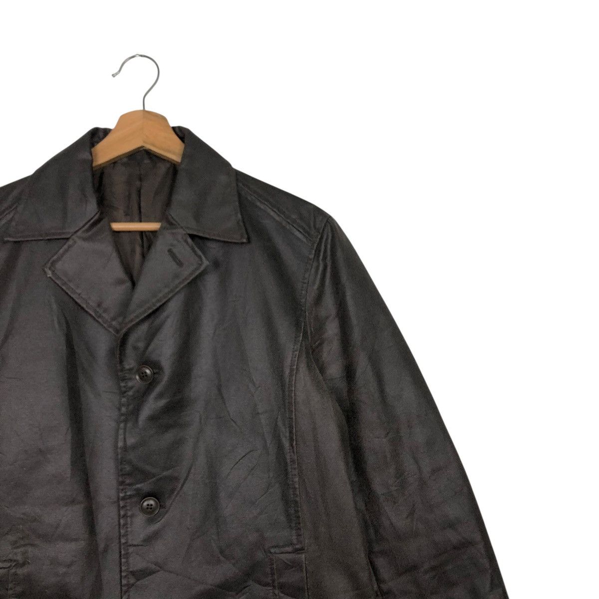 Japanese Brand 🔥VINTAGE SOFT LEATHER CHORE JACKET ASM ISSEY MIYAKE Size US S / EU 44-46 / 1 - 7 Thumbnail